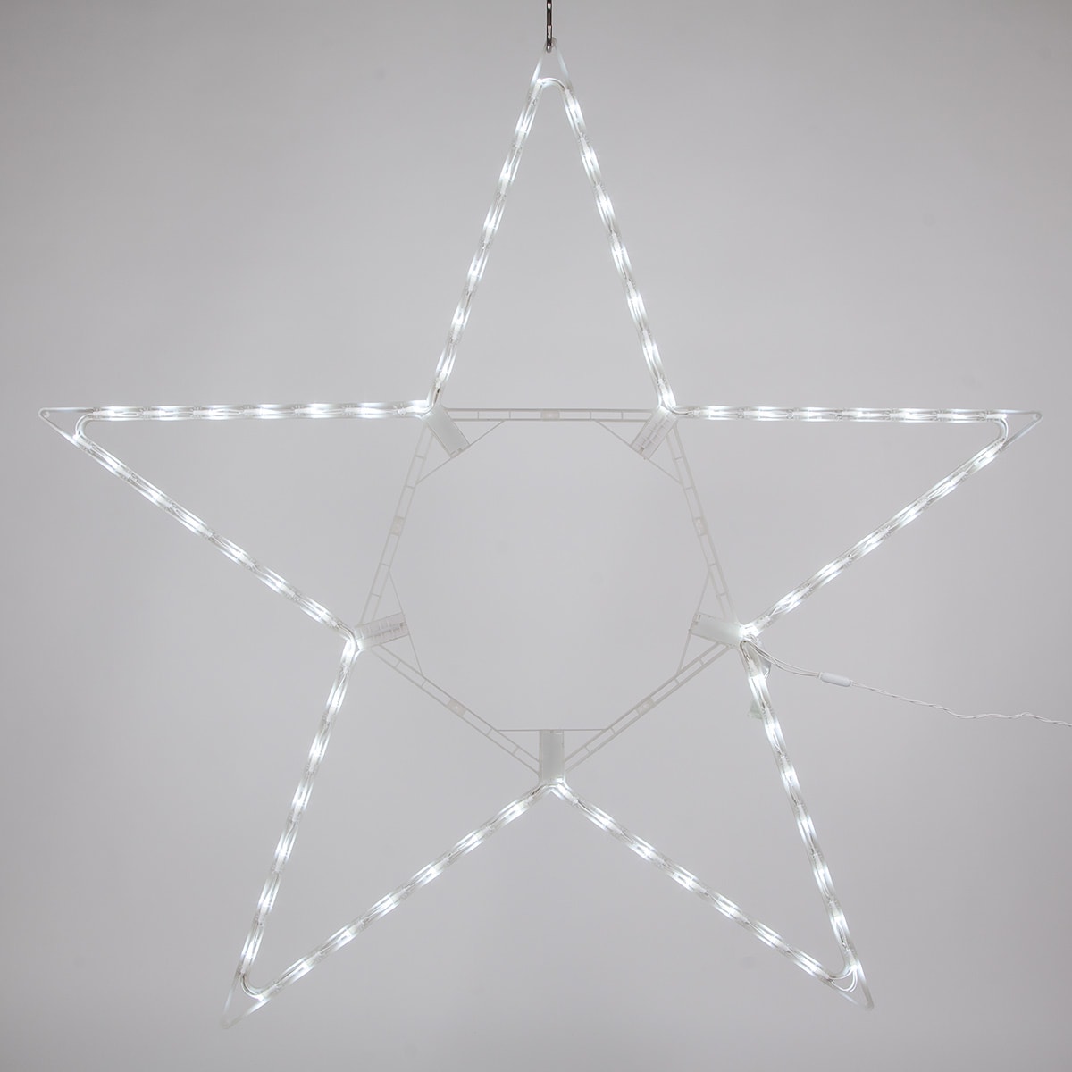 5 Point Folding Star Cool White LED Christmas Display Outdoor Decoration NEW 