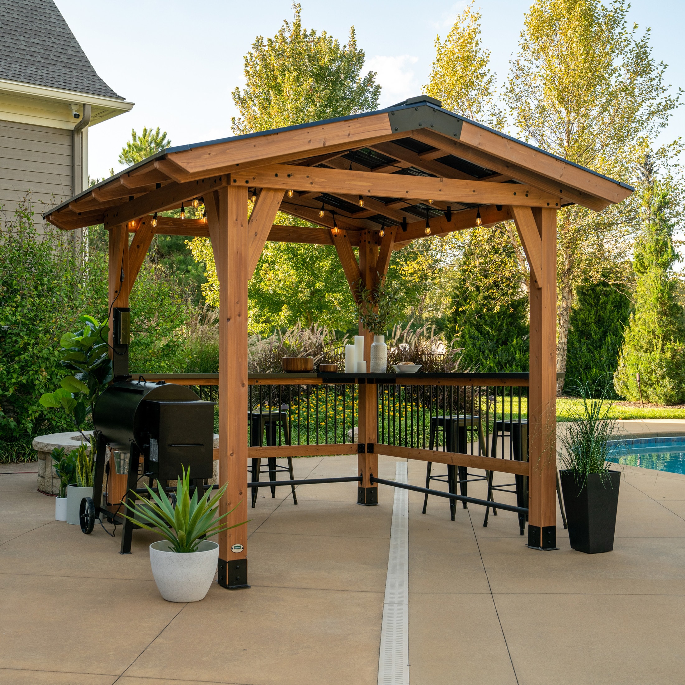 Backyard Discovery 2206090COM Wood-Resin-Gazebos - View #7