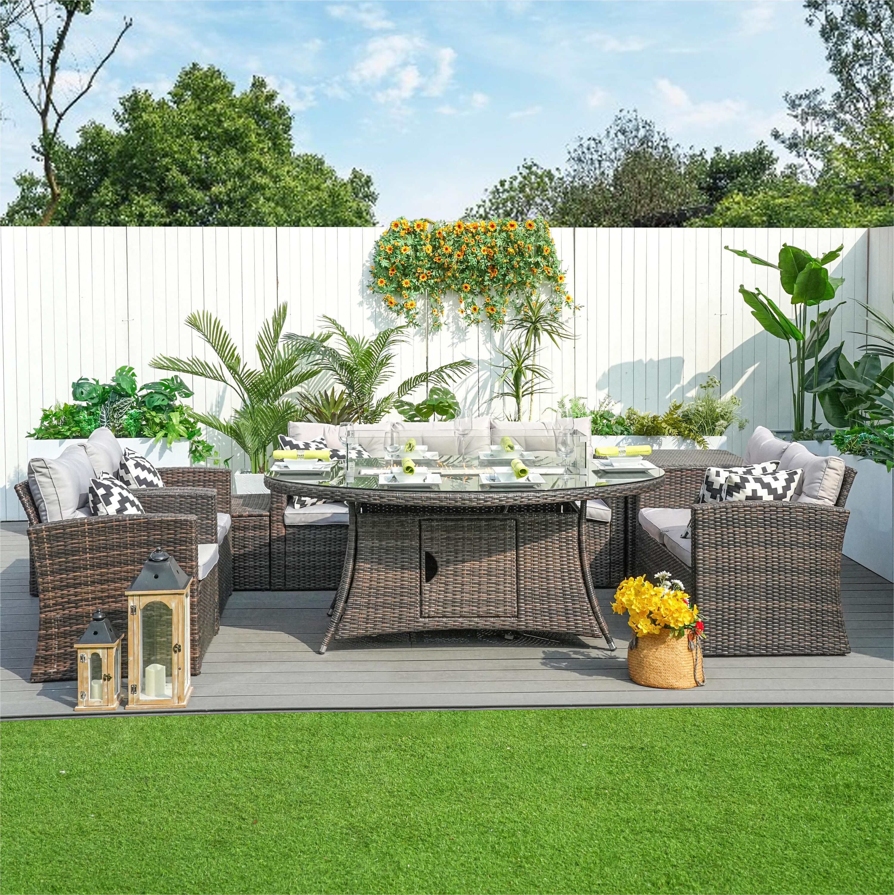 Direct Wicker DWG-06O1503-BR Patio-Conversation-Sets - View #2
