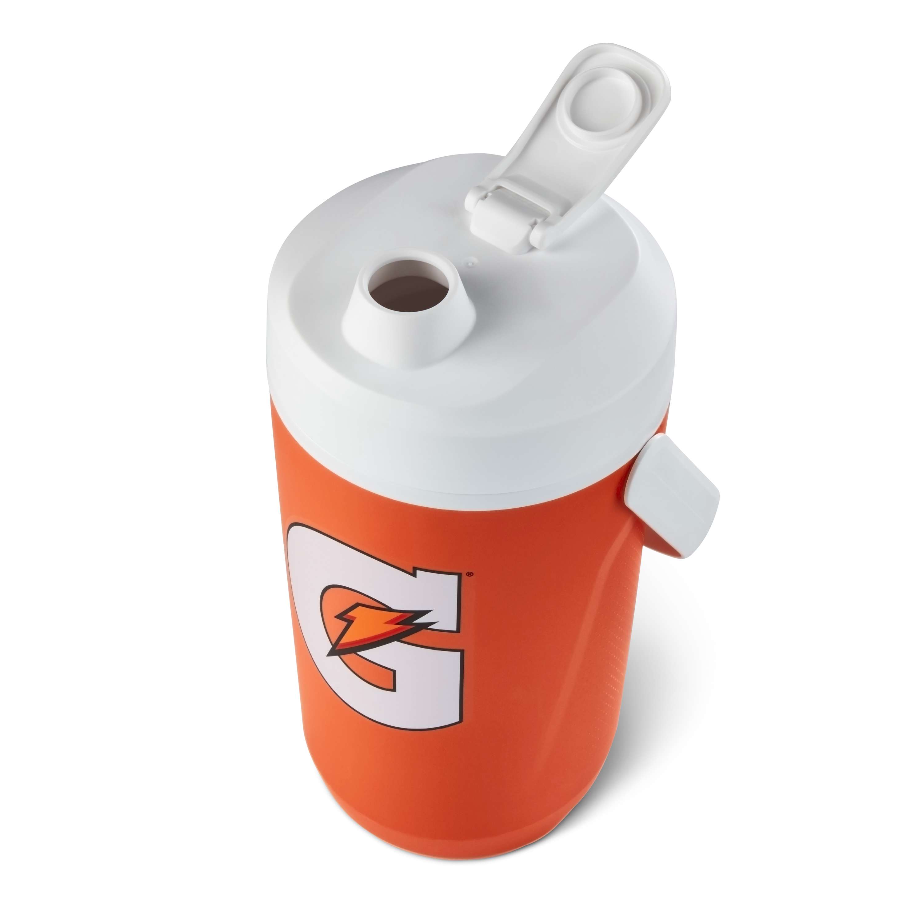 GATORADE 64 oz Cooler Water Bottle Jug White Orange Handle NEW 52000047097