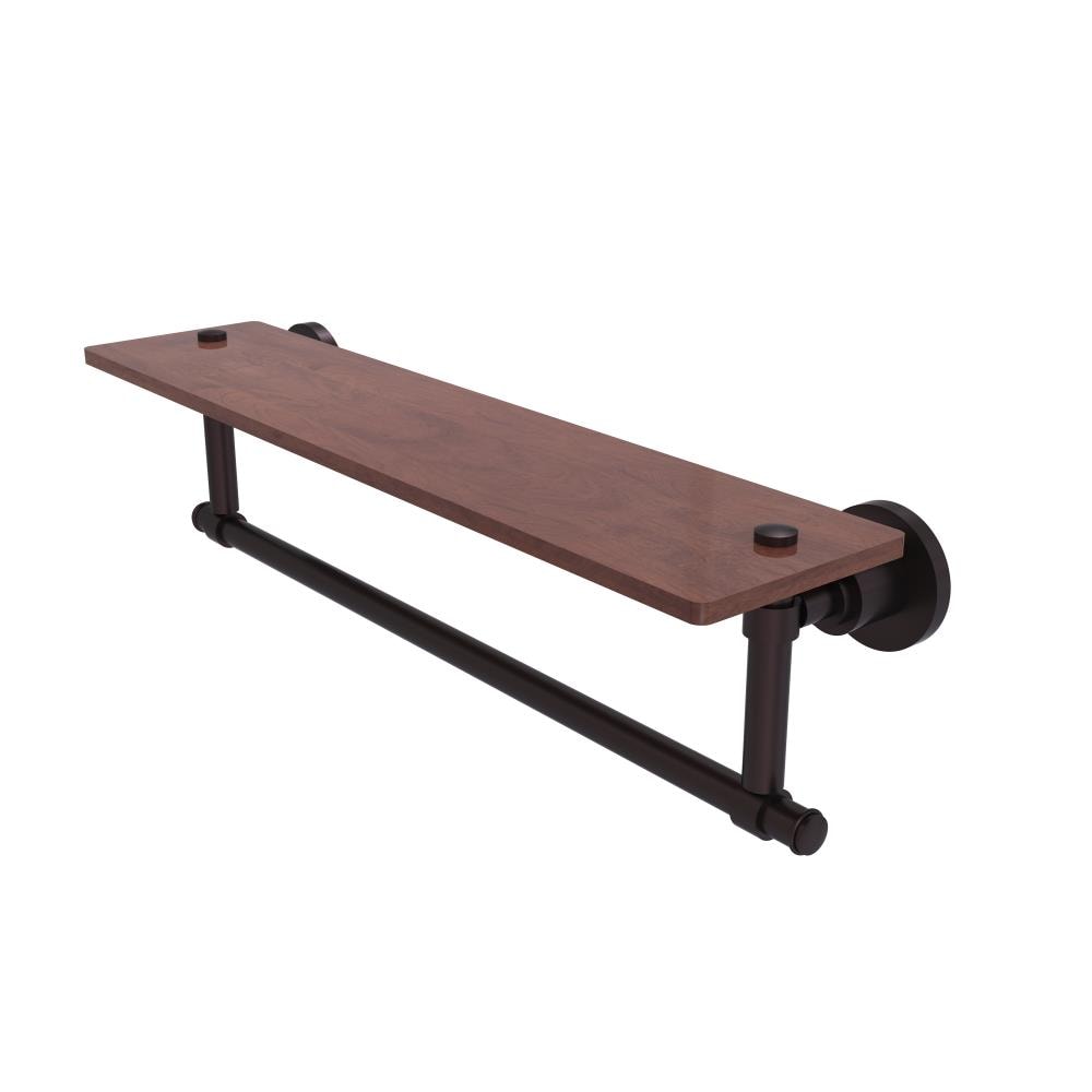 Allied Brass WS-1TB-22-IRW-ABZ Washington Square Antique Bronze Wall mount Bathroom Shelf ( 22-in x 4-in x 5-in )