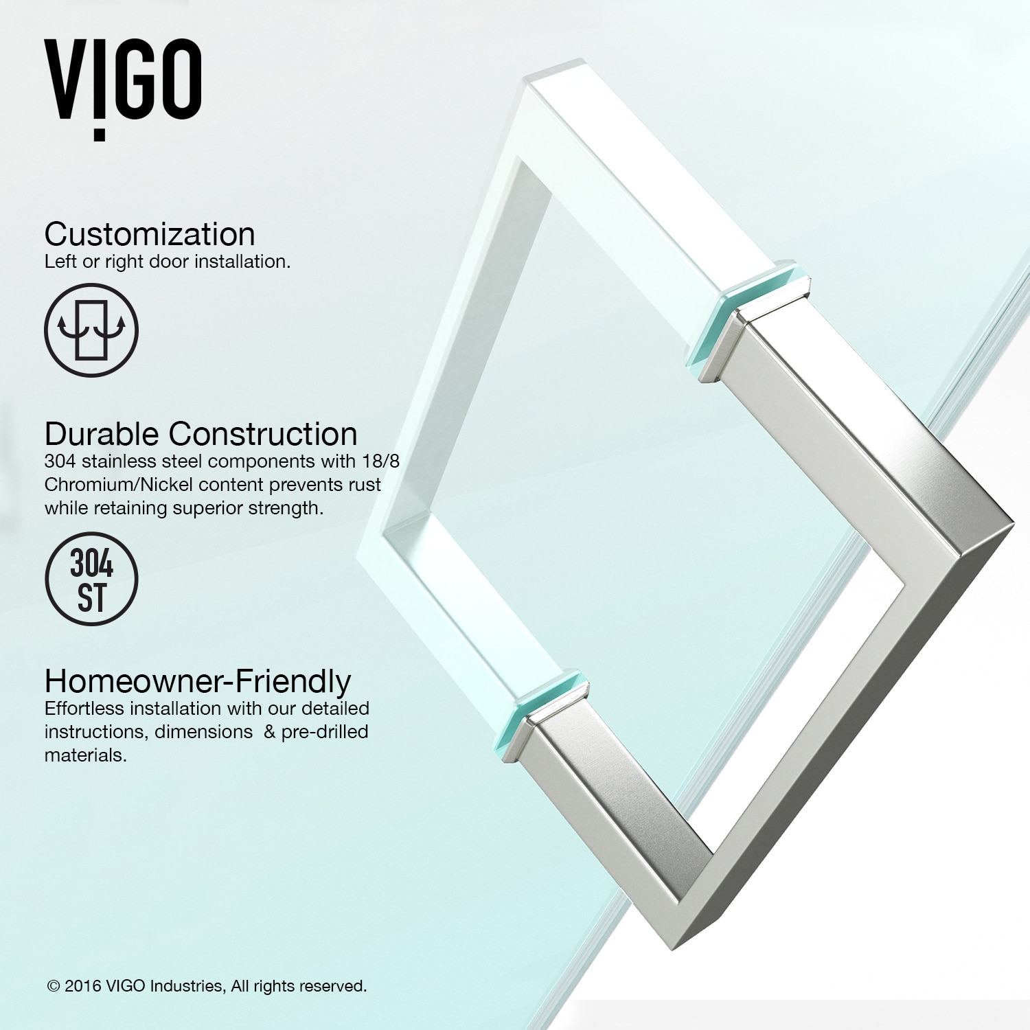 VIGO VG6045STCL6473 Shower-Doors - View #8