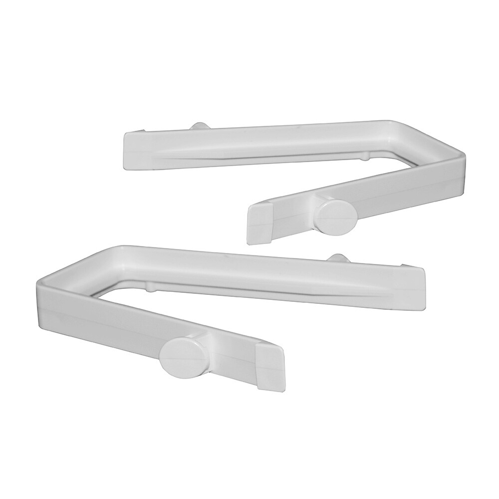 Freedom Ready-to-Assemble 3.75-in White Vinyl Rail Clip For Vinyl Fence 2-Pack