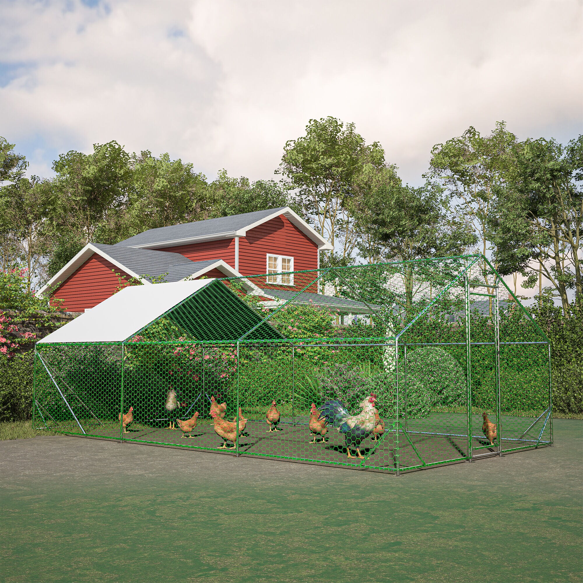 Kahomvis CX-QPW1-5356 Chicken-Coops-Rabbit-Hutches - View #2