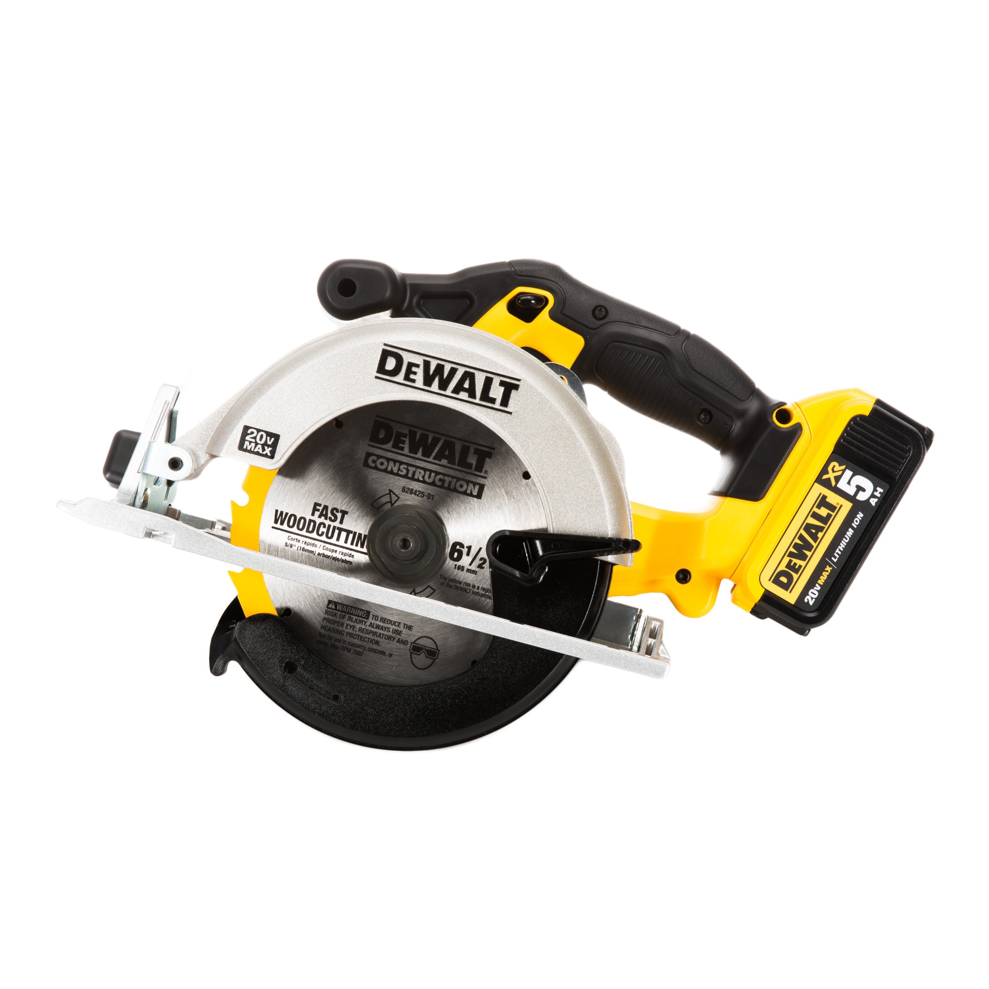 DEWALT 20-volt Max 6-1/2-in Cordless Circular Saw Kit (1-Battery  Charger  Included) in the Circular Saws department at