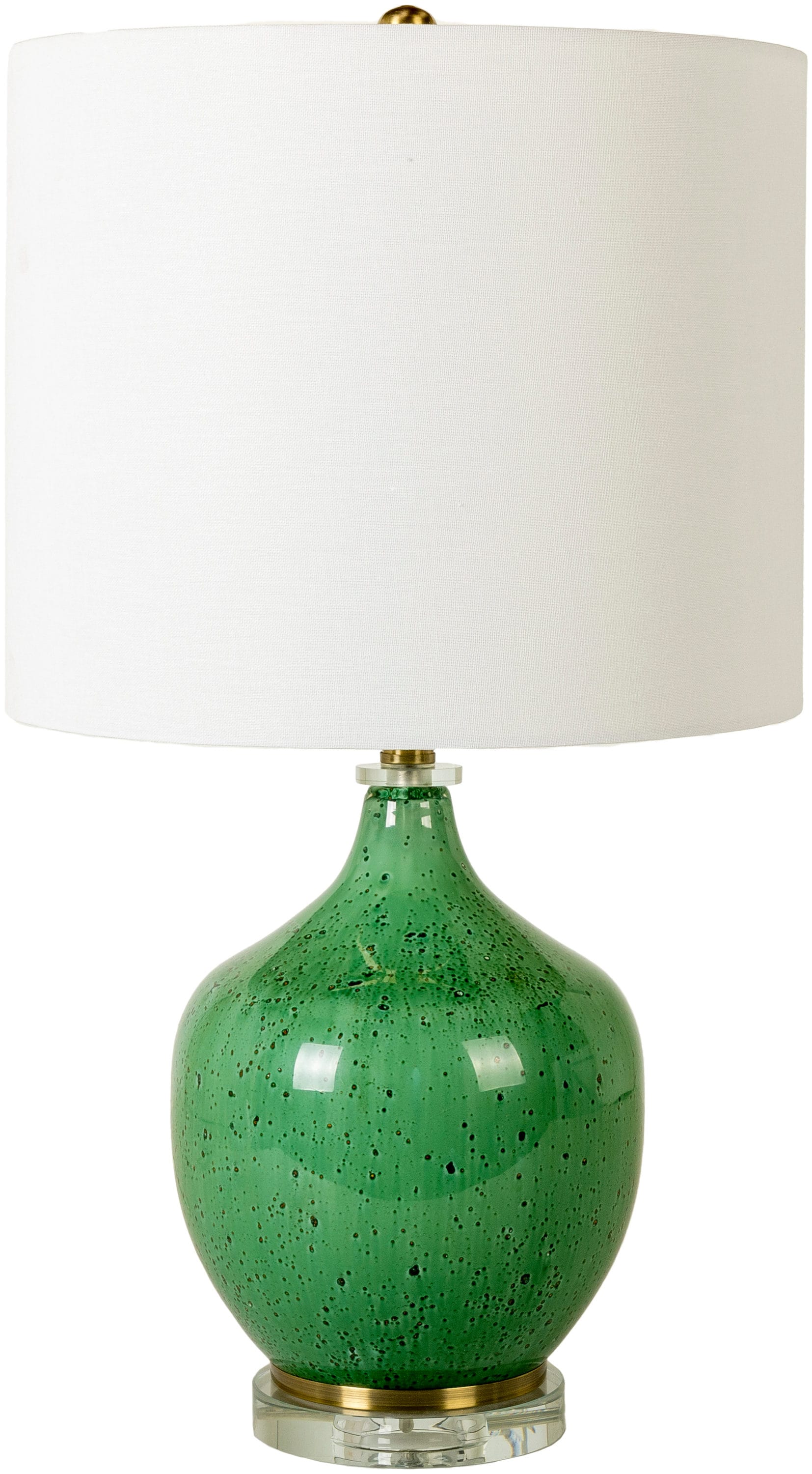 small green table lamp