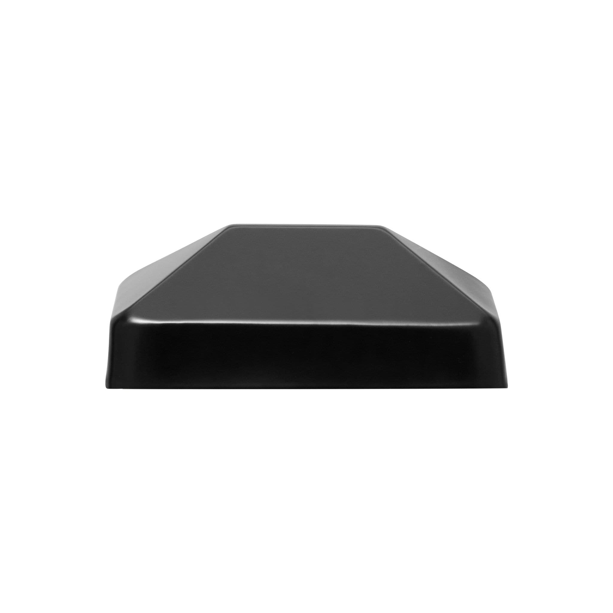 PERMAKAP 4-in x 6-in Black Stainless Steel Pyramid Black Stainless Steel Deck Post Cap