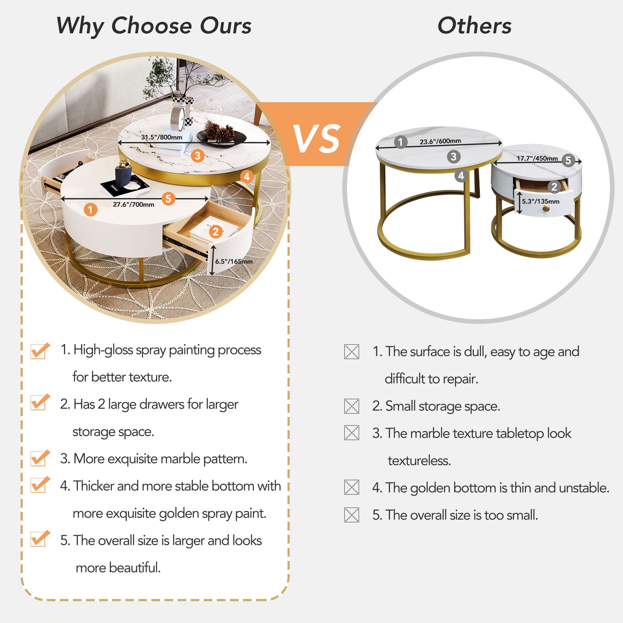 ModernLuxe L3P-WF307201AAK Coffee-Tables - View #4