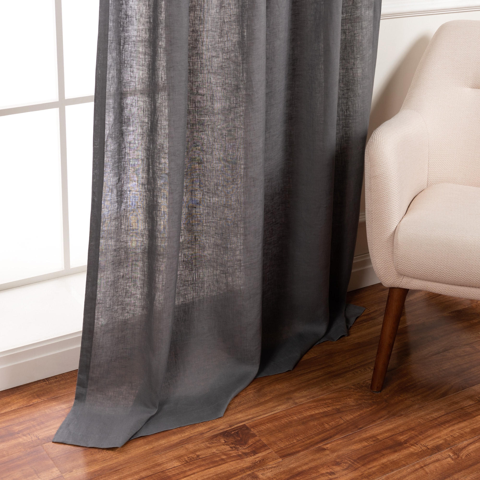 Best Home Fashion YK-02-TIE-LN-96-DK.G curtains - View #5