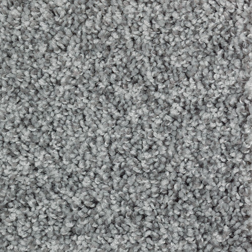 Style Selections CCV05-12-L002 Express Install Lake Lure Shores Hazy Stratus Gray 30-oz sq yard Polyester Textured Indoor Carpet