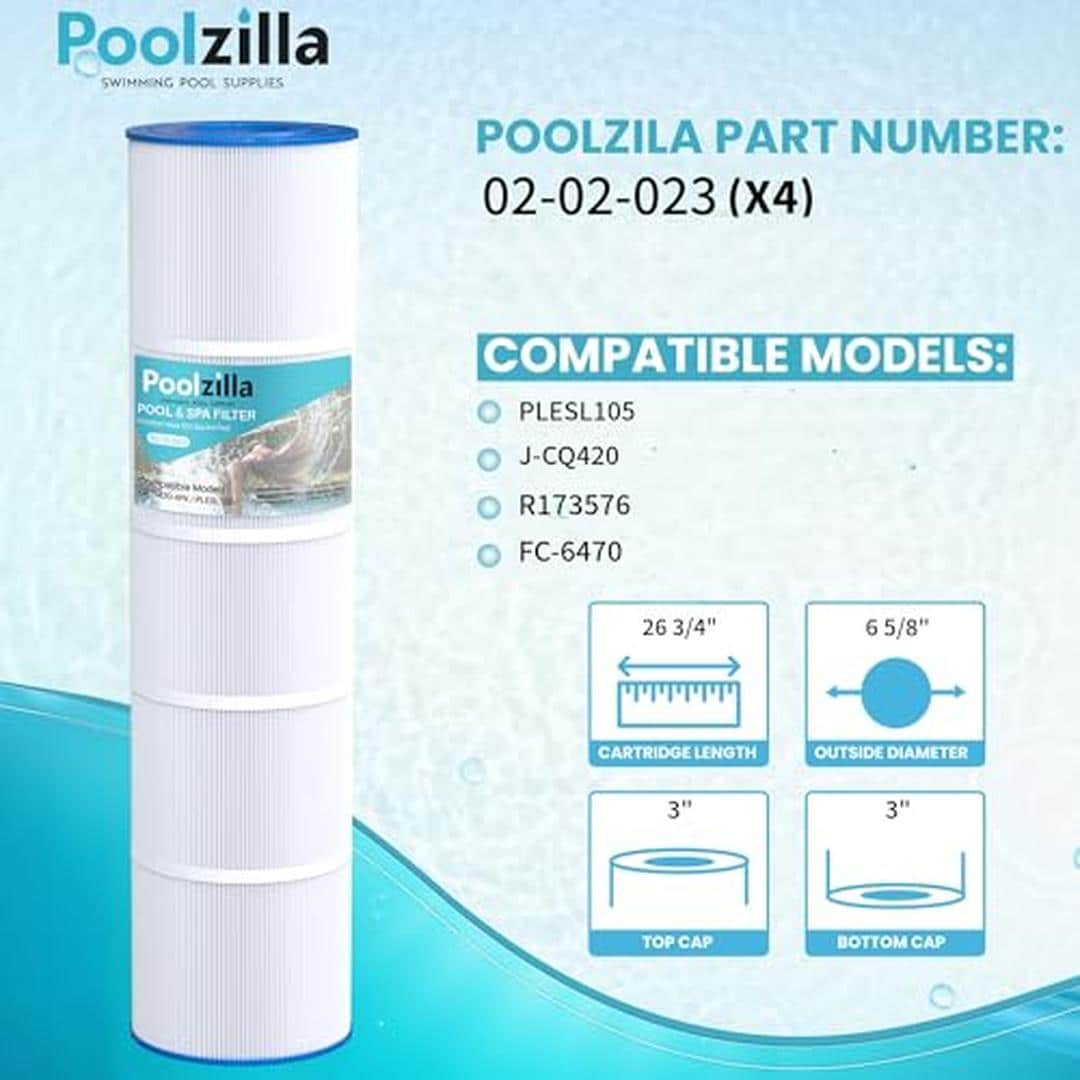 Poolzilla 02-02-023-4PK Pool-Filter-Skim-Sys-Parts - View #2
