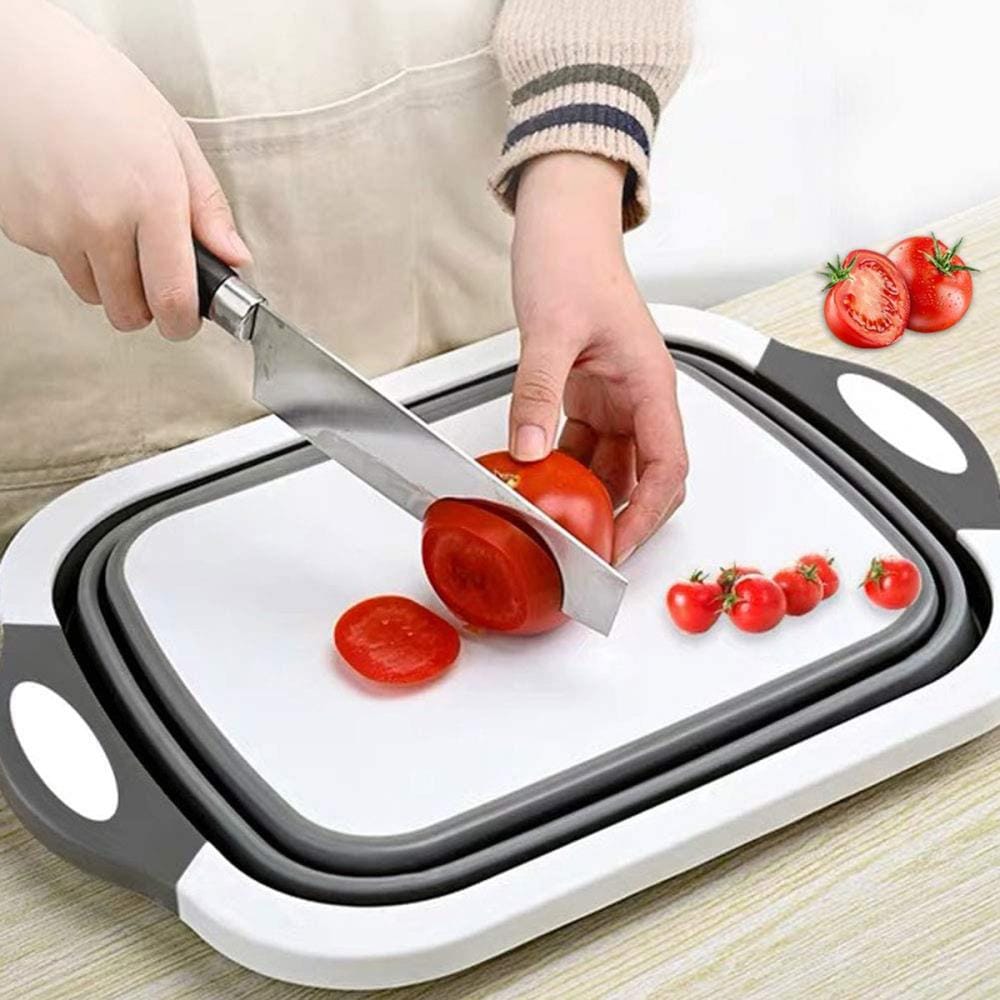 Slicer Multi-function Chopping Board Set With Foldable Cutting Board, Vegetable  Slicer, And Drainer Basket; 8-in-1 Multi-purpose Chopping Board Set With  Foldable Drainer Basket, Vegetable Slicer, Potato Slicer And More