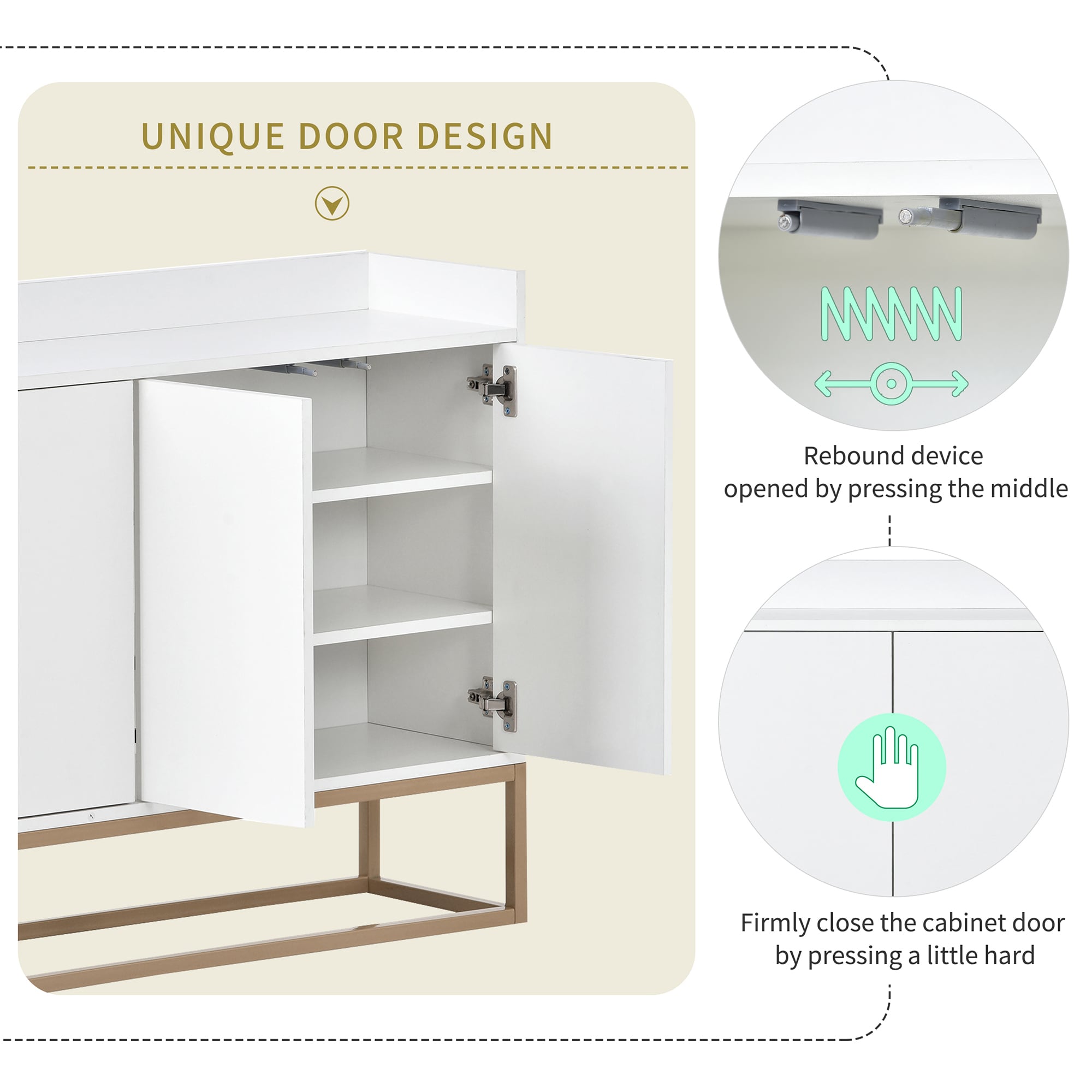 SINOFURN SYA330144WT Dining-Kitchen-Storarge - View #6