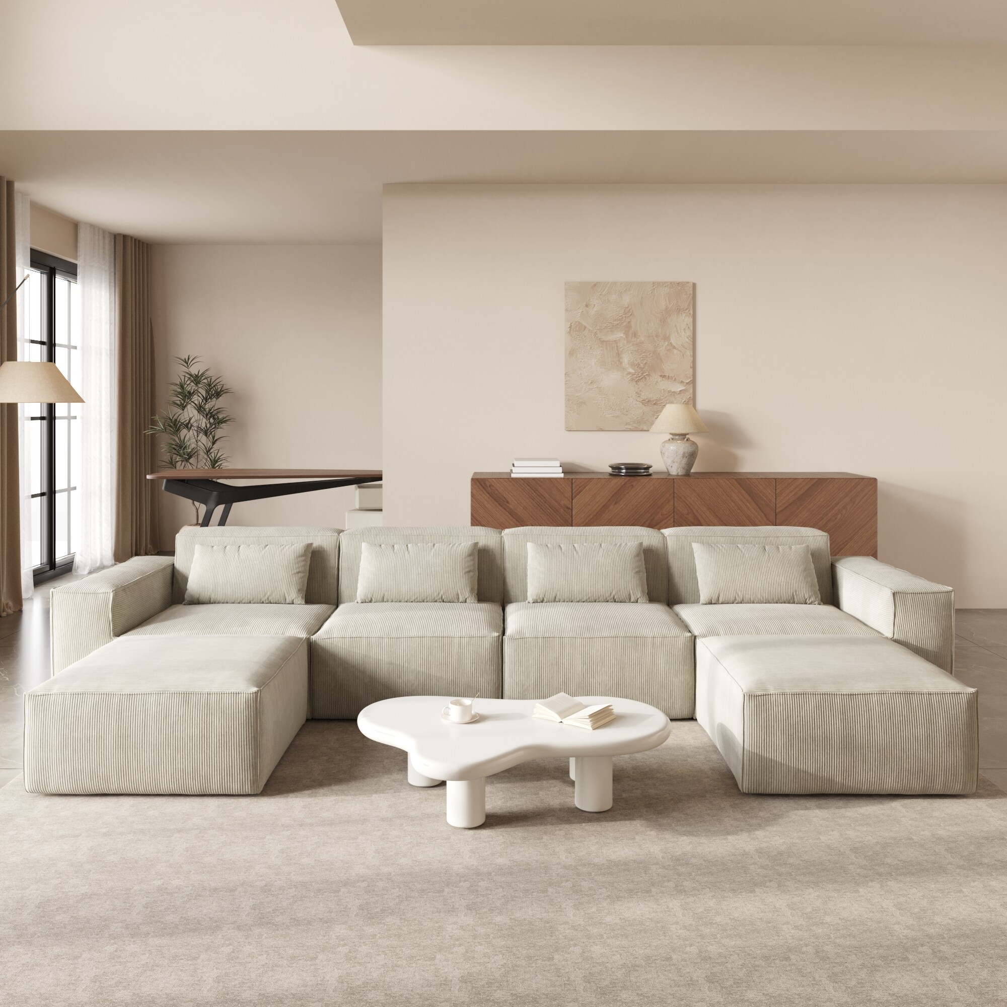 BuotiqHom DH-SF4+2-130BE Sofas-Loveseats - View #3