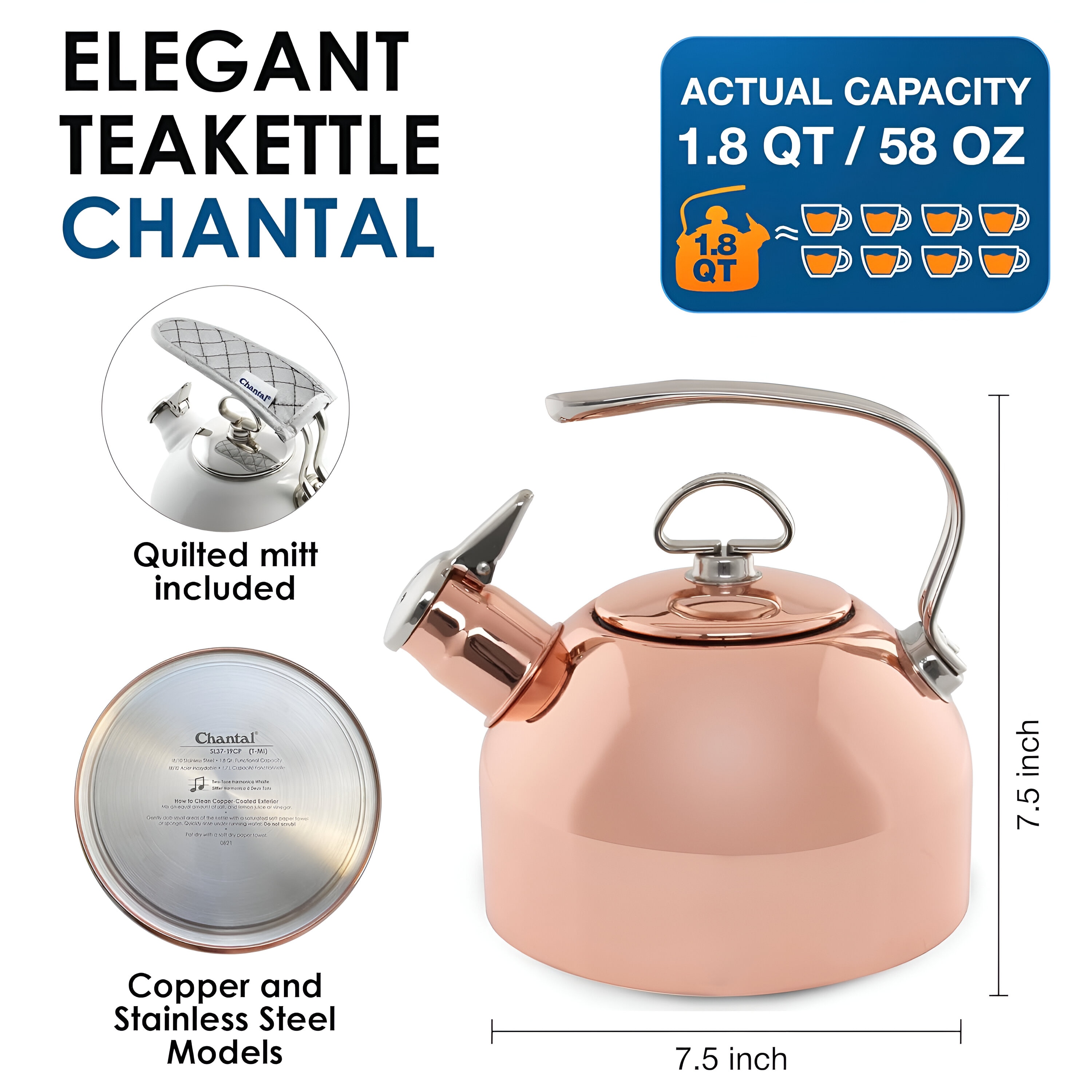 Chantal SL37-19CP Water-Boilers-Kettles - View #2