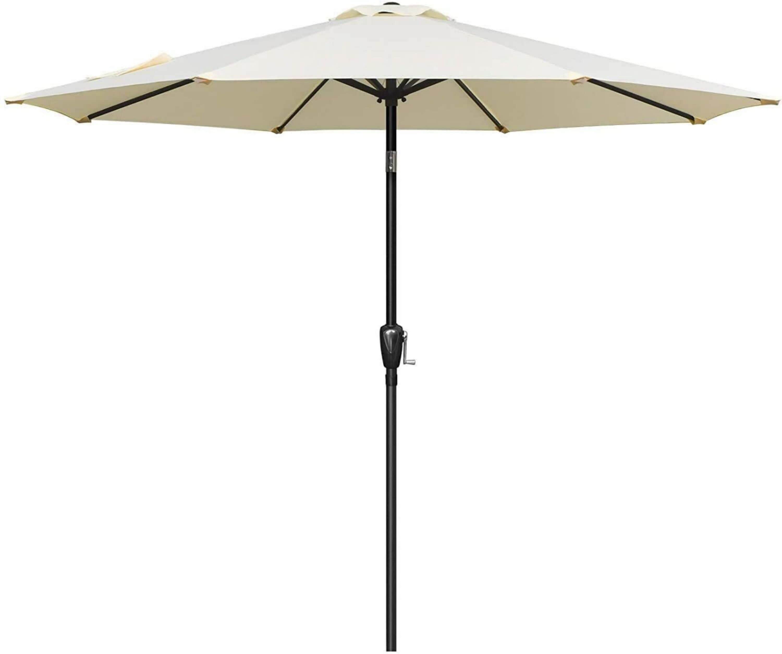 Maocao Hoom MZH52481 8.3-ft Steel Beige Market Patio Umbrella