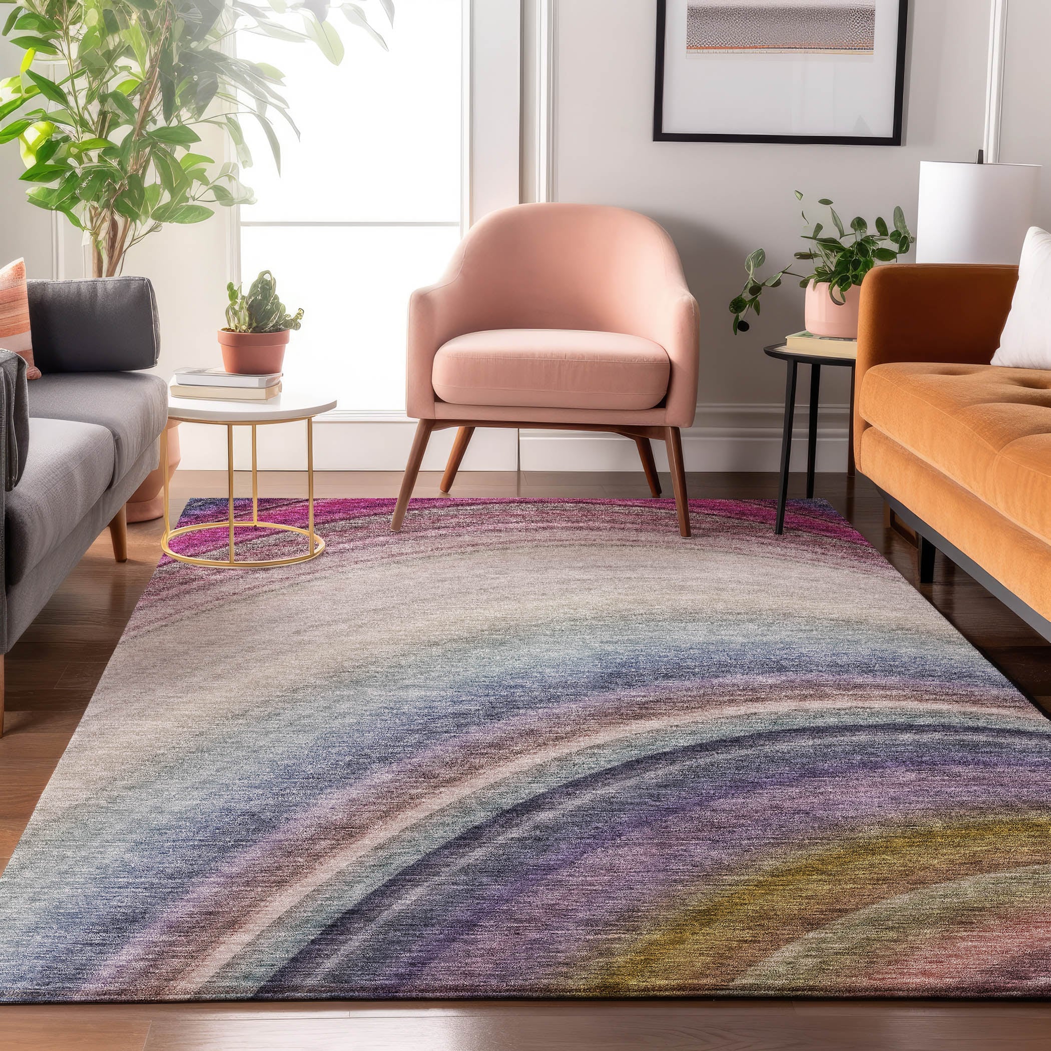Addison Rugs AMF584BG9X12 Mayfield AMF584BG 9 x 12 (ft) Loomed Polyester Beige Rectangular Indoor Geometric Machine washable Area rug