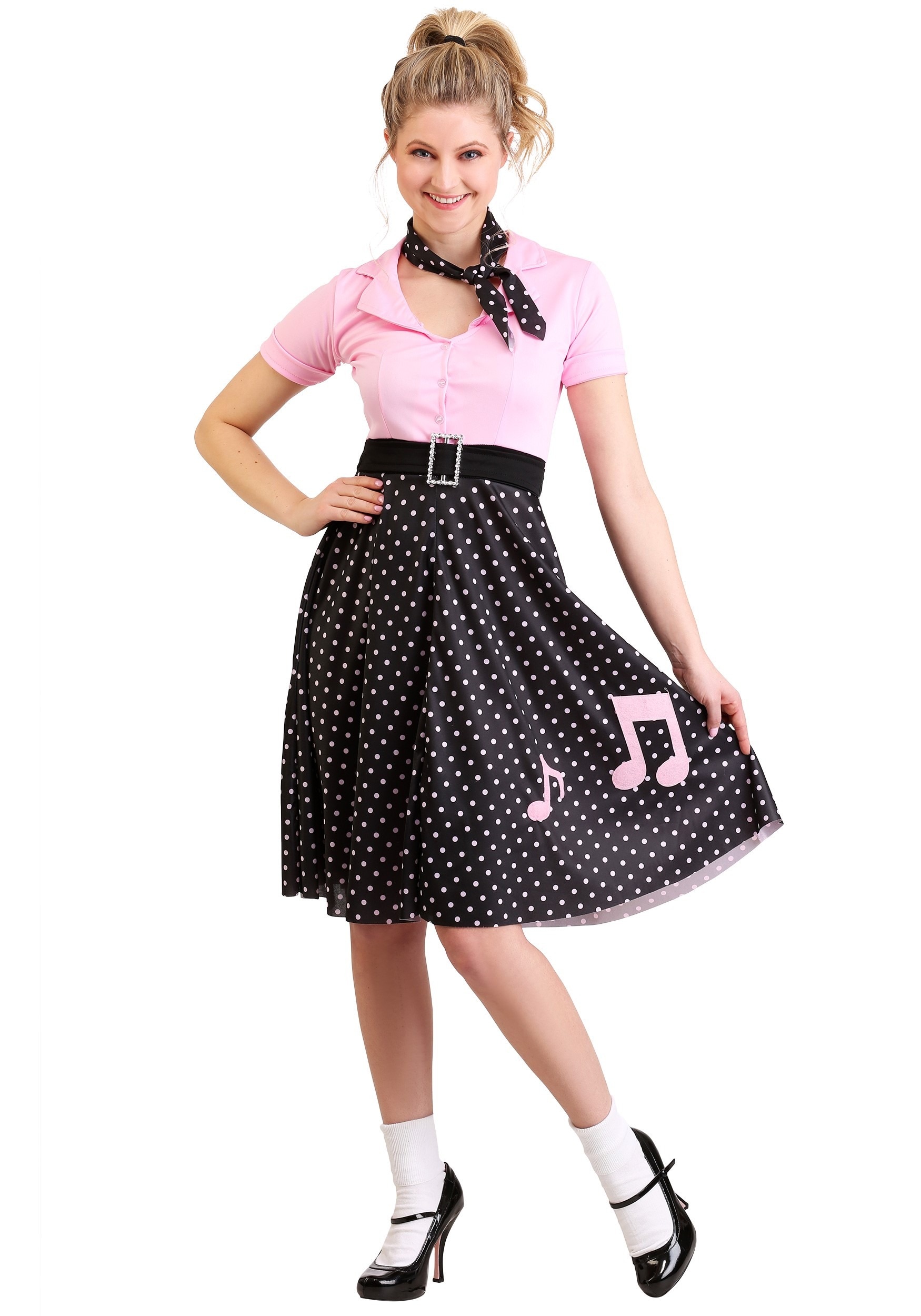 HalloweenCostumes.com FUN2665AD-L FUN Costumes Sock Hop Cutie Costume Large