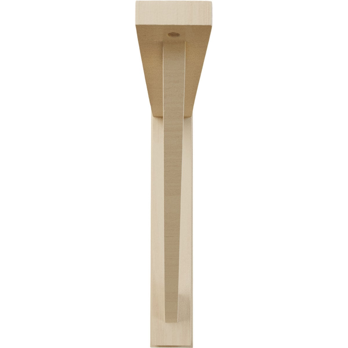 Traditional Rubberwood Shelf Bracket 2.5" W x 14.75" D x 14.25" H
