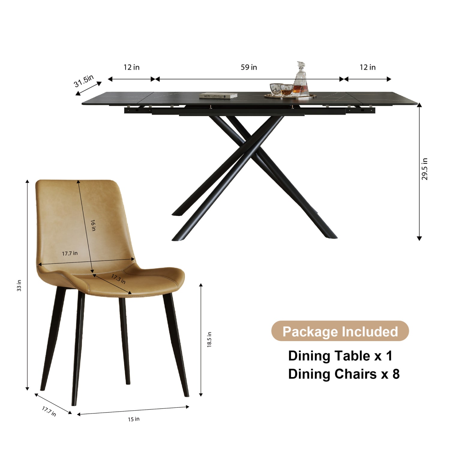 Streamdale Furniture W509S00129 Dining-Sets - View #2