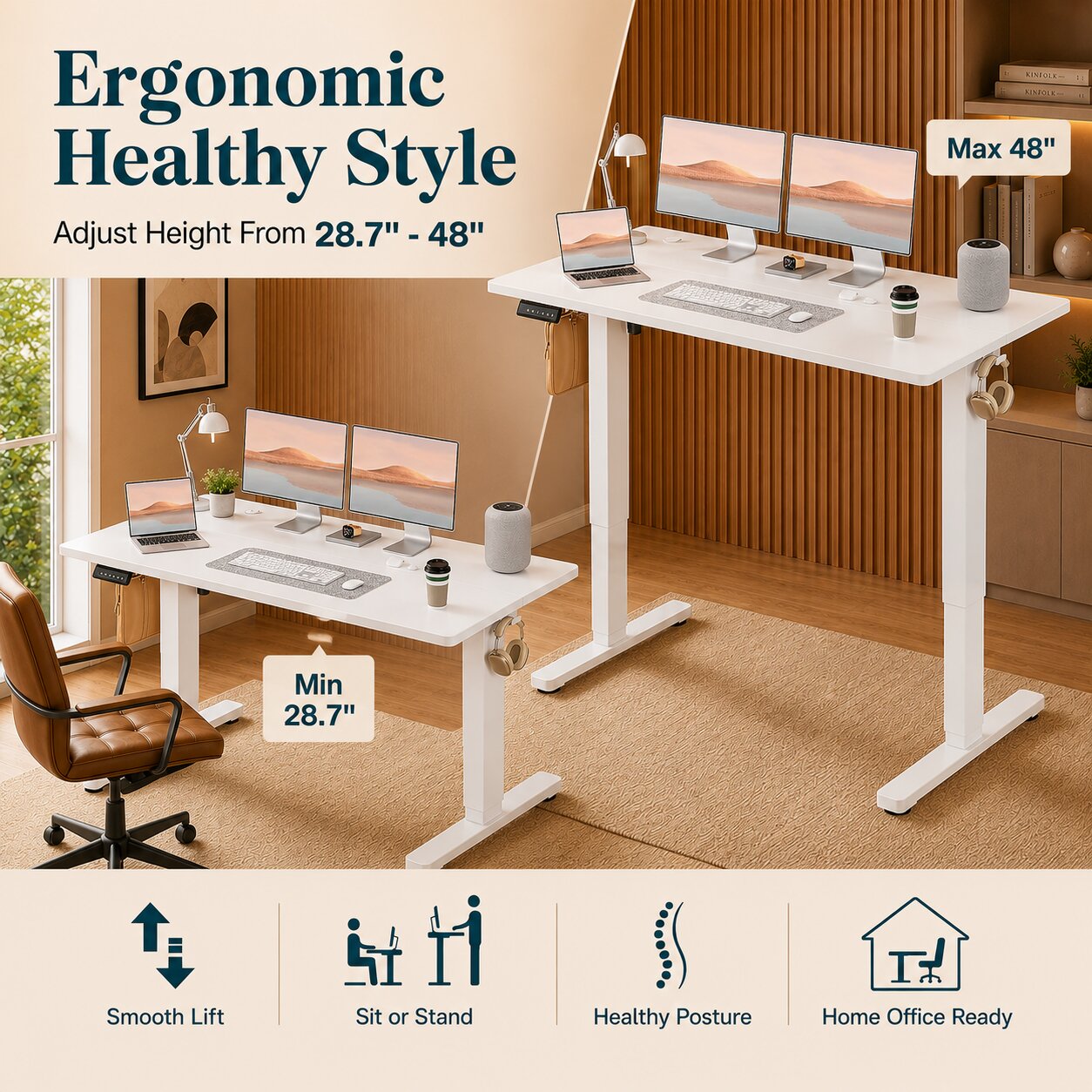 Bestier USLOW-HJ042800 desks - View #2