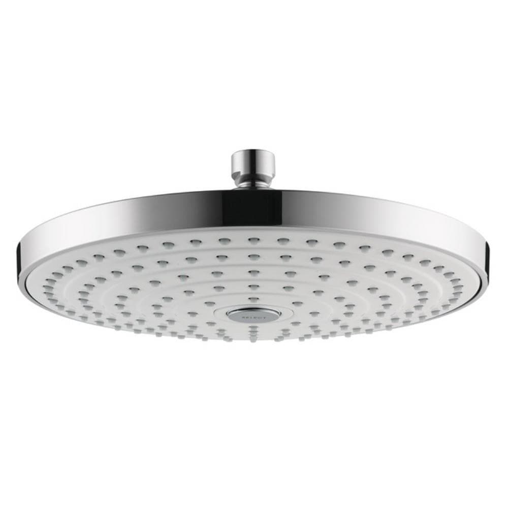 Hansgrohe Raindance Chrome White Round Rain Fixed Shower Head 1 8 Gpm