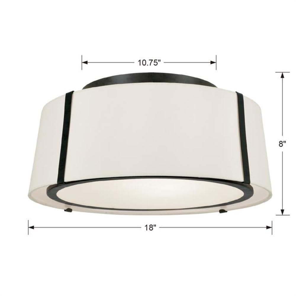 Crystorama FUL-905-BK flushmounts - View #4