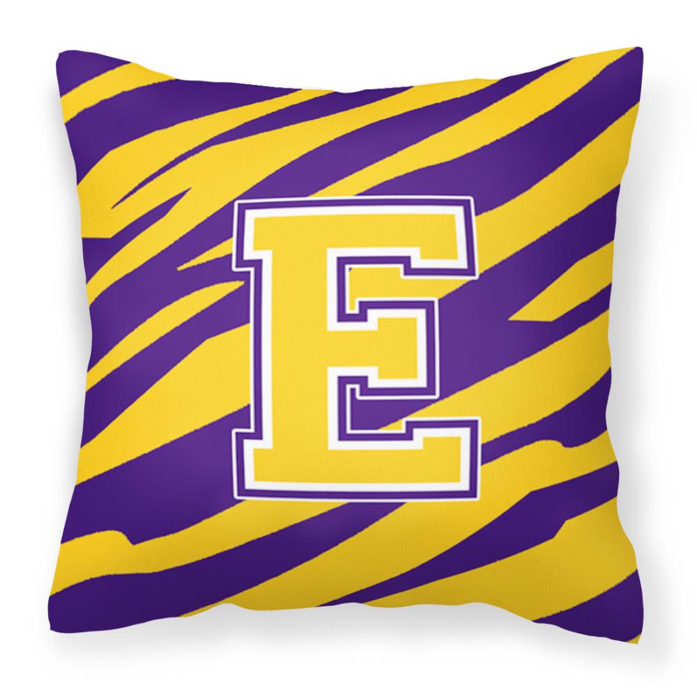 Caroline's Treasures CJ1022-EPW1414 Graphic Print Multicolor Square Monogram Throw Pillow