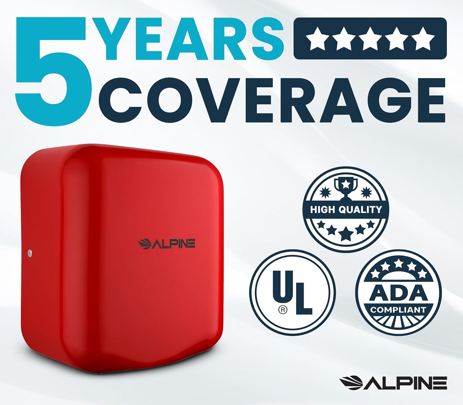 Alpine Industries 400-10-RED Commercial-Hand-Dryers - View #3