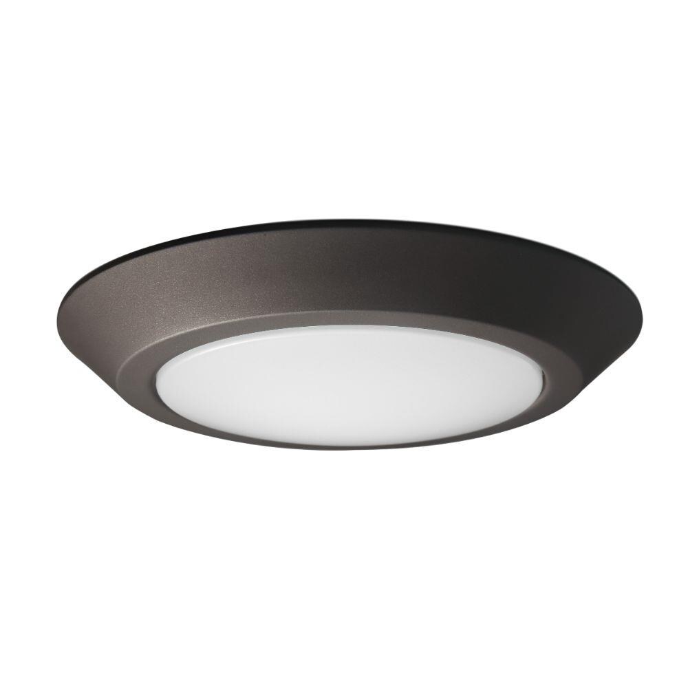  LW-SC541324 1-Light 7.09-in Mahogany Bronze LED Flush Mount Light ENERGY STAR