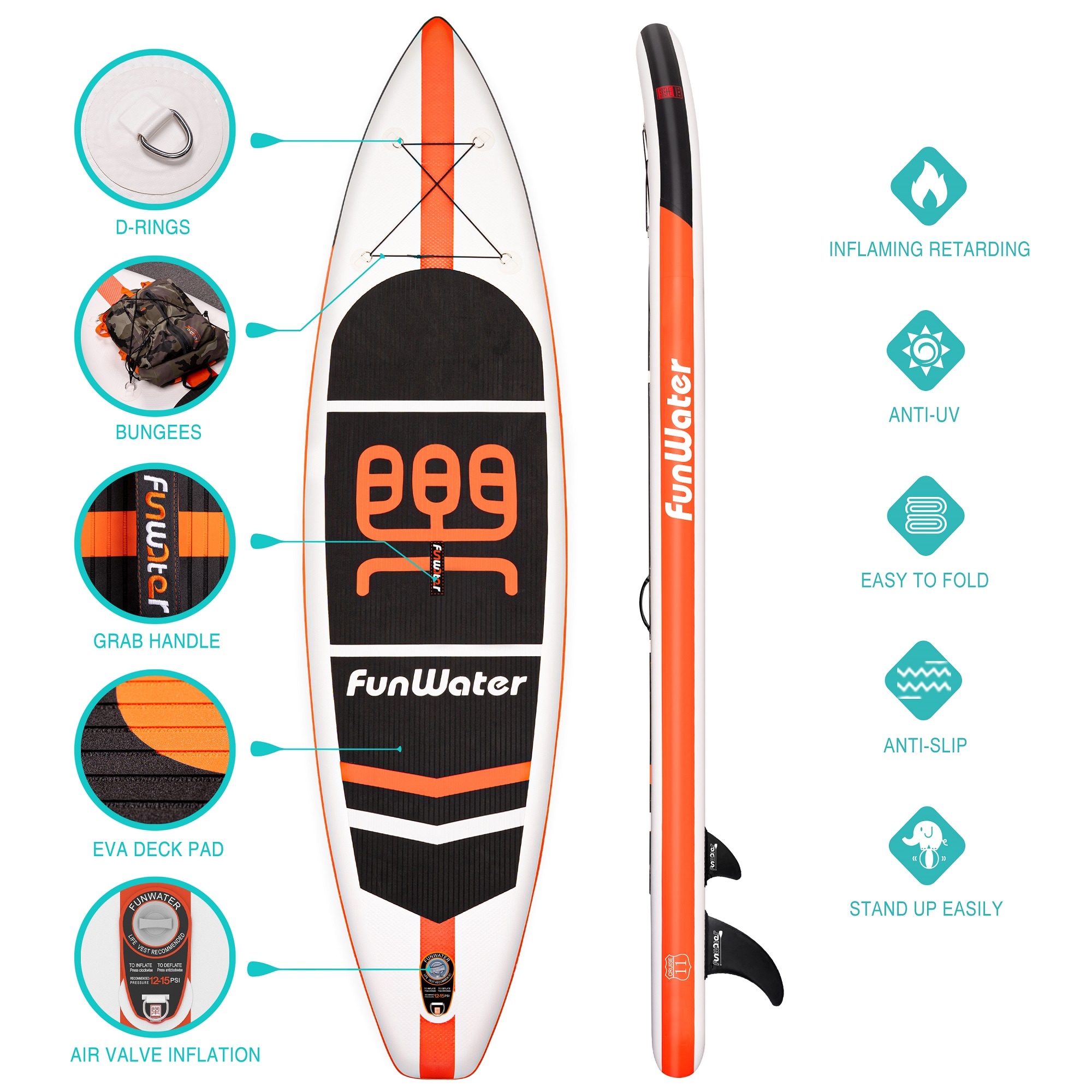 Wildaven 11-ft Inflatable Stand Up Paddle Board in the Stand Up Paddle ...