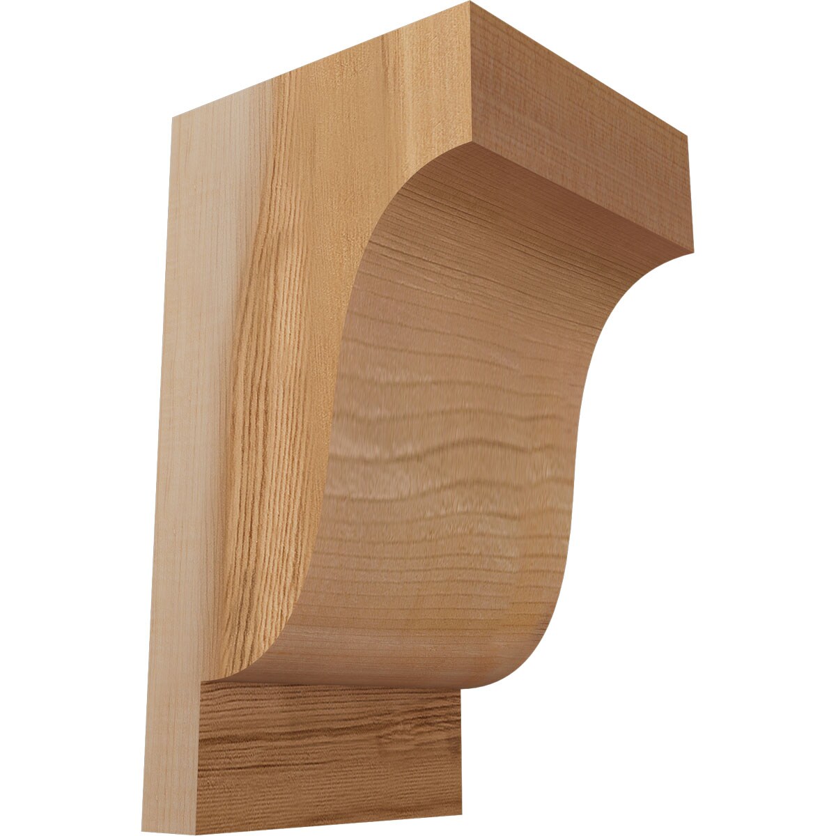 Ekena Millwork COR06X06X10NEW00SWR 5-1/2-in x 6-in x 10-in Newport Unfinished Western red cedar Wood Paintable/Stainable Corbel