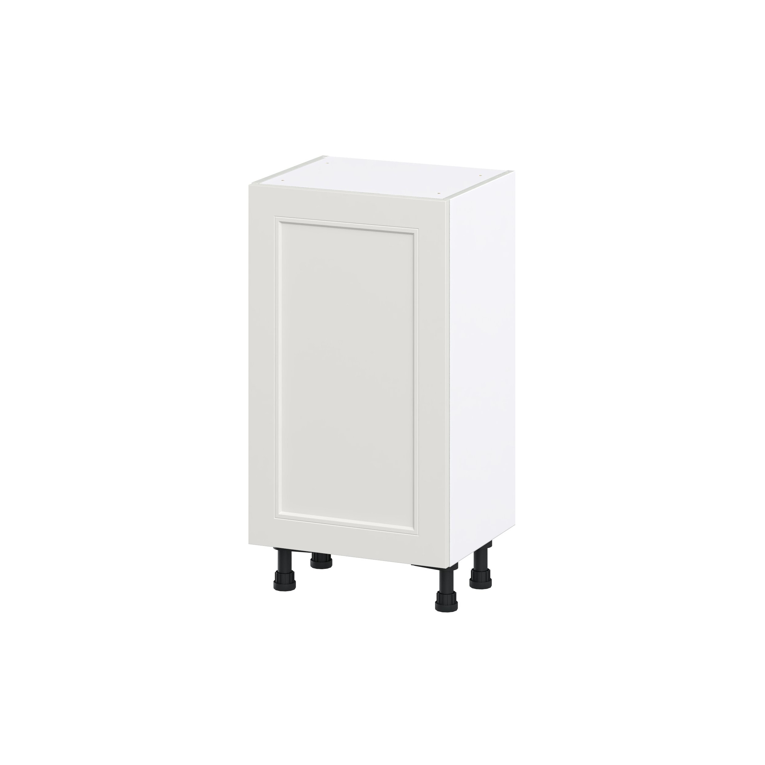 Hugo&Borg DSB1814FHI3(L/R)-BE Belcourt 18-in W x 34.5-in H x 14-in D Painted Light Gray 3 -Drawers Base Fully assembled Cabinet (Recessed Panel Shaker)