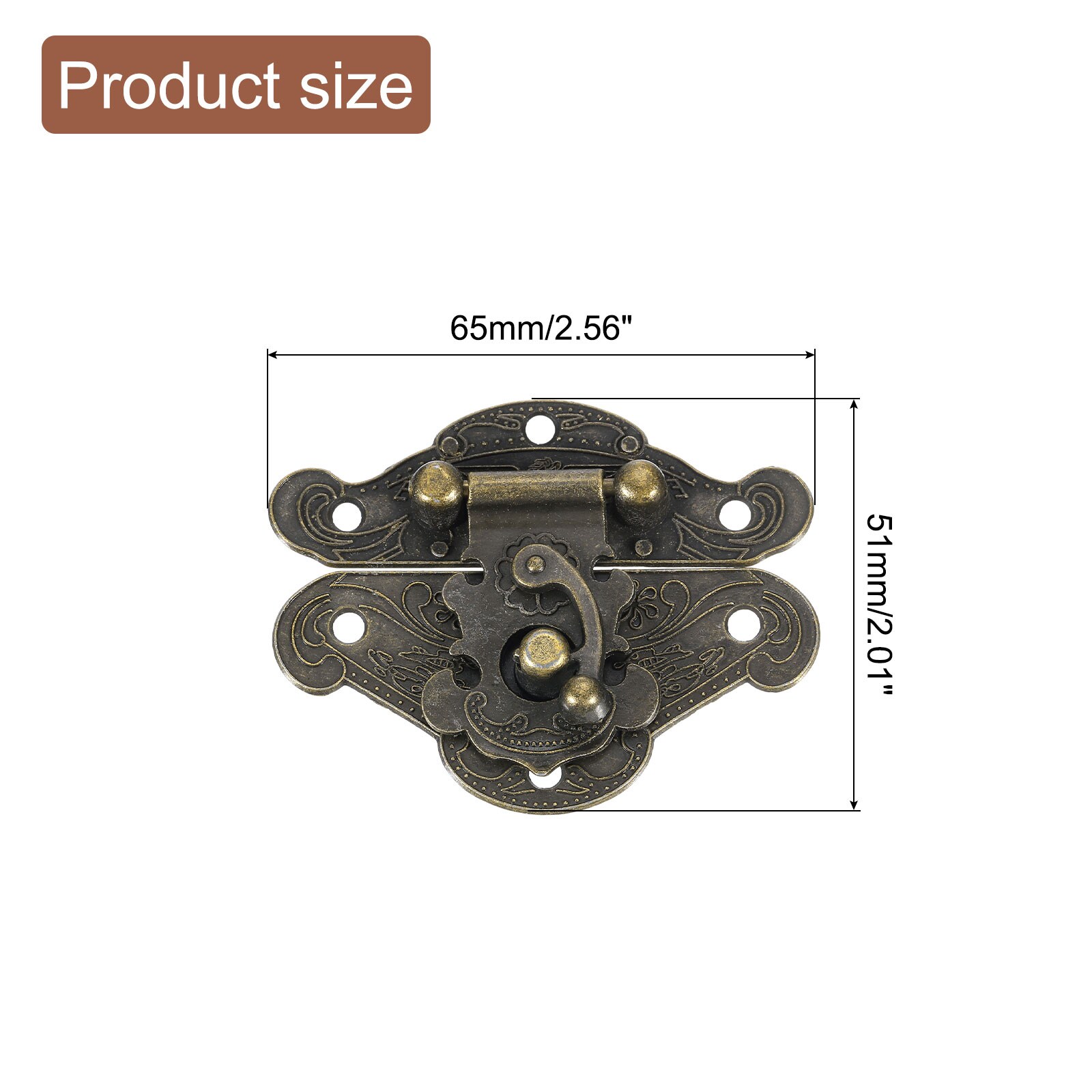 Unique Bargains S25093001UX7504 Cabinet-Latches - View #2
