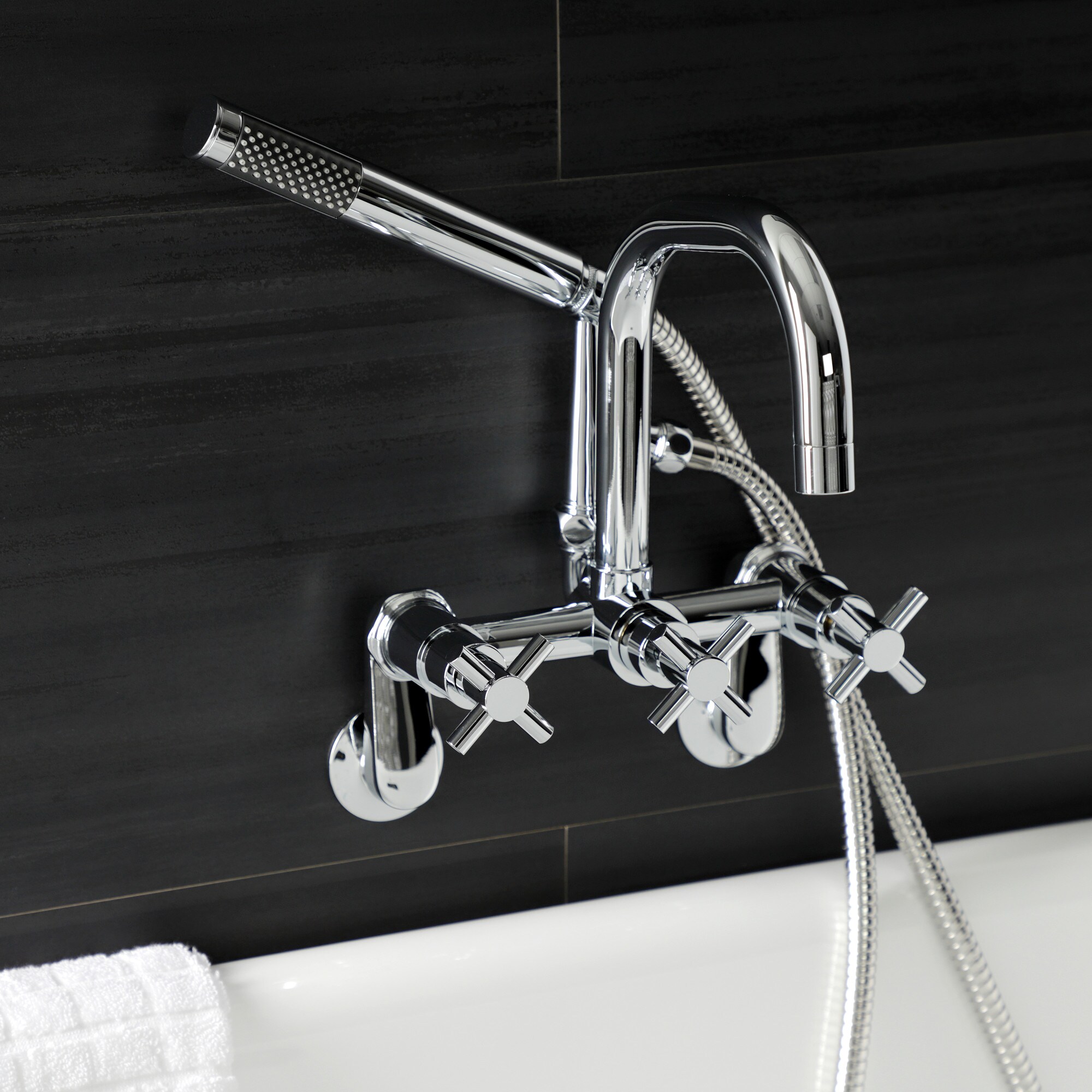 Kingston Brass WLAE8451DX Roman-Tub-Faucets - View #3