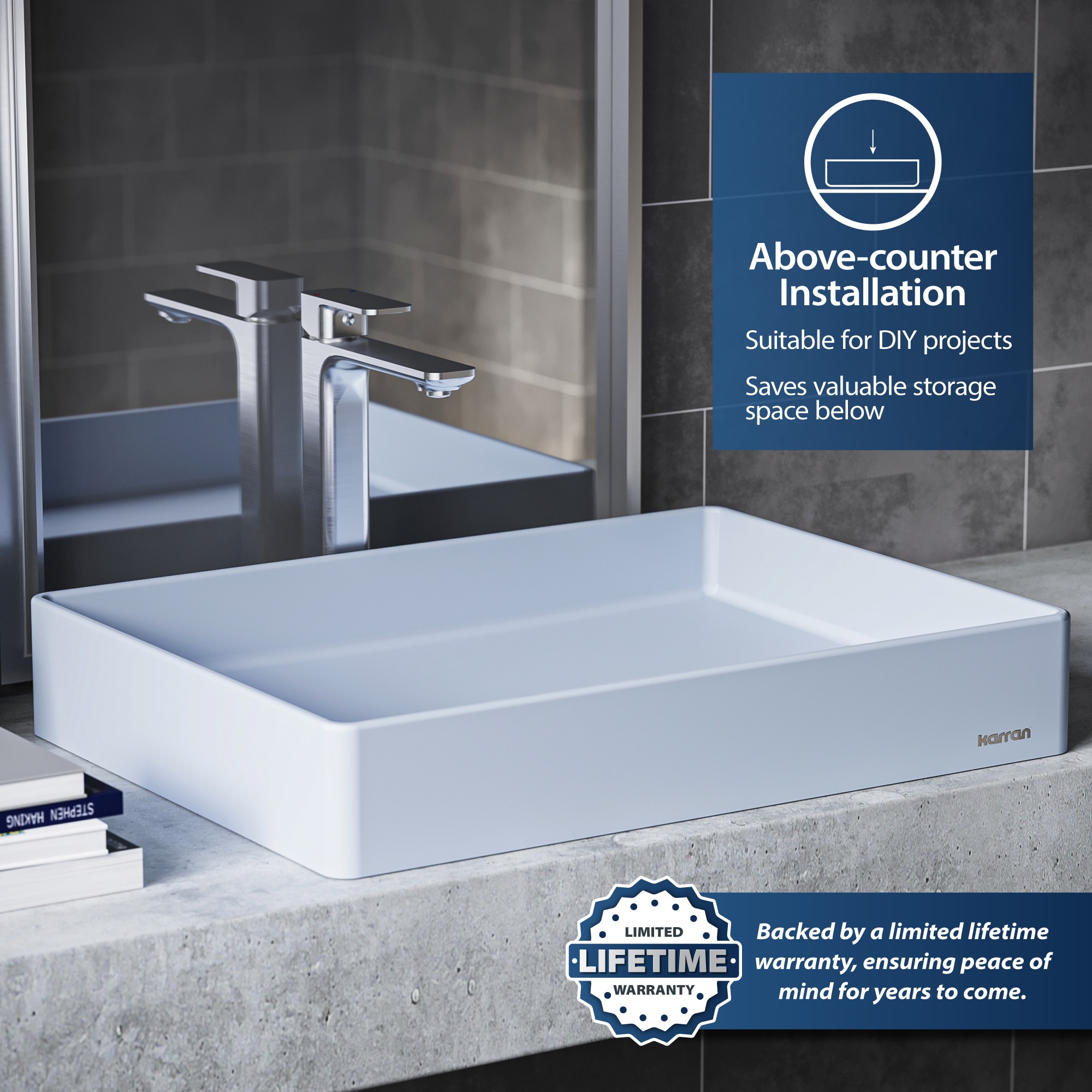 Karran SQS500IB Bath-Sink - View #5