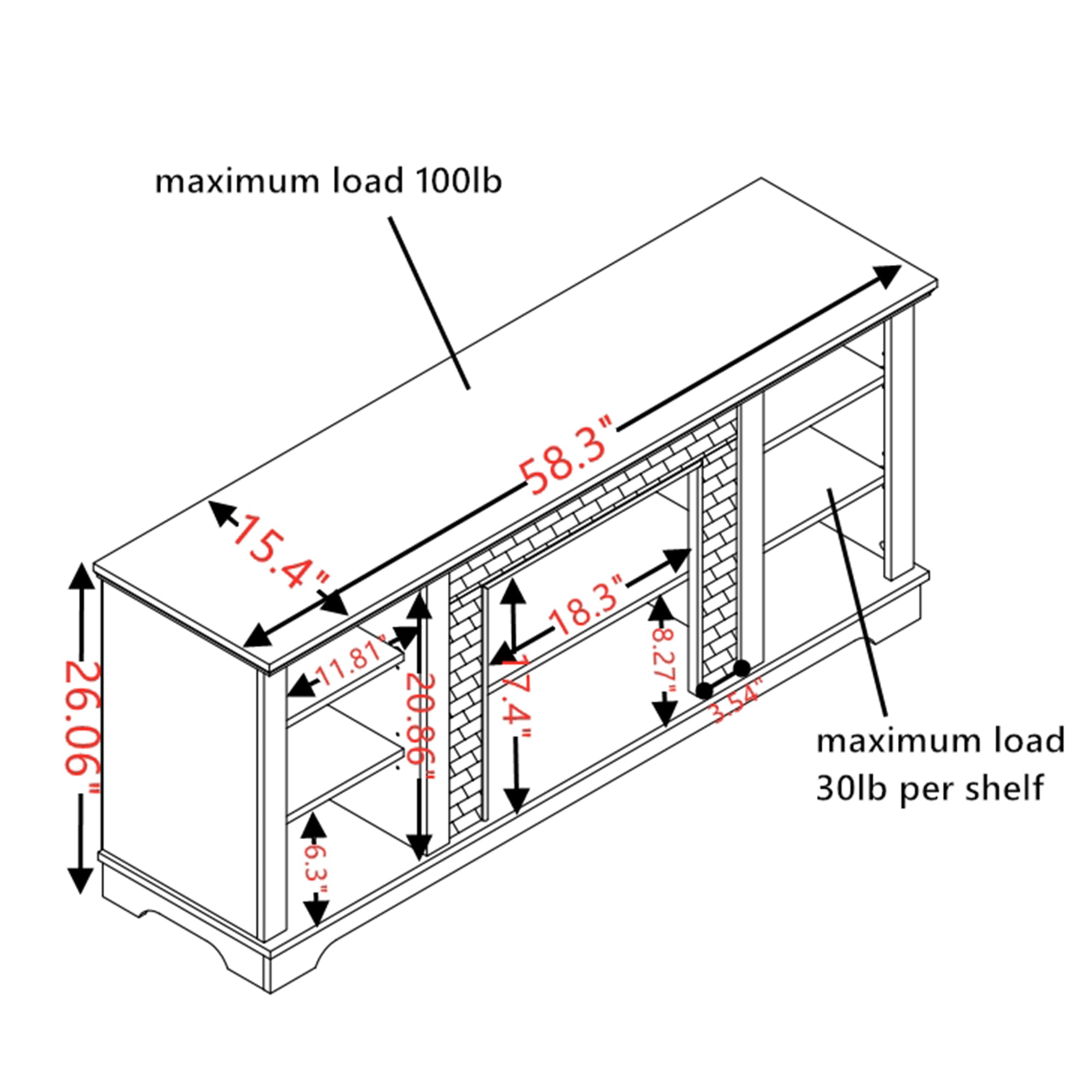 SINOFURN SYC160010BG Electric-Fireplaces - View #9