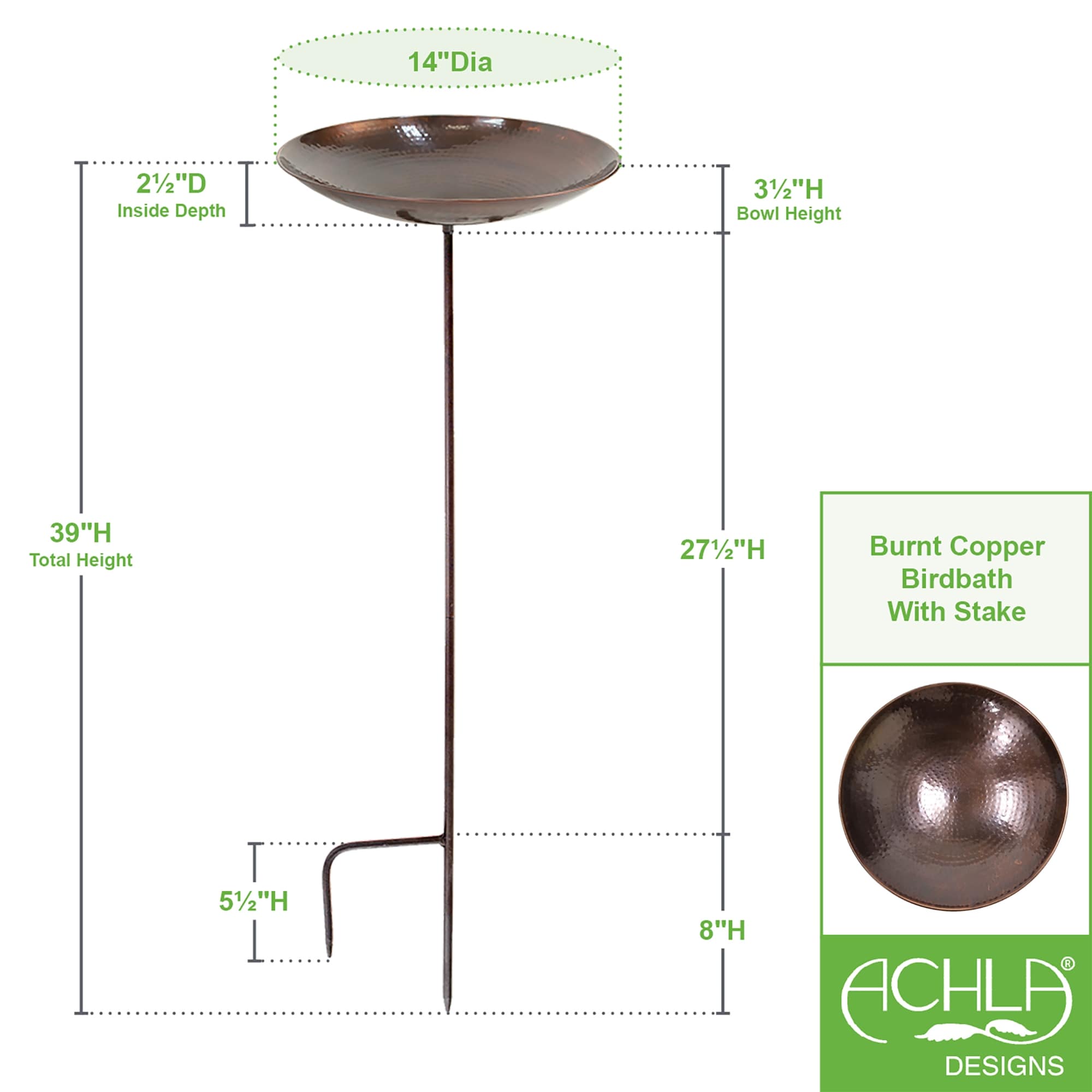 ACHLA Designs 201-3014 birdbaths - View #2