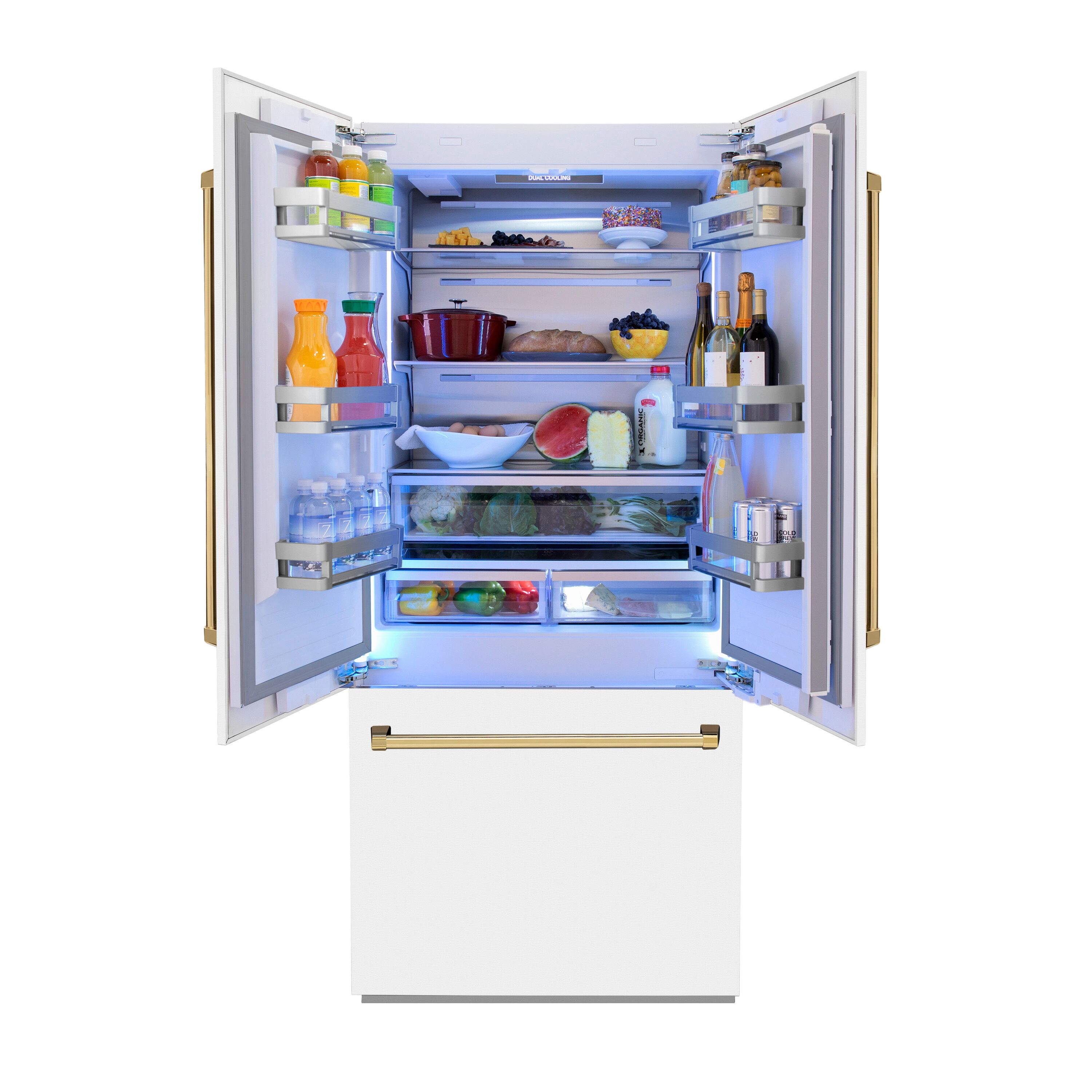 ZLINE KITCHEN & BATH RBIVZ-WM-36-G French-Door-Refrigerators - View #4