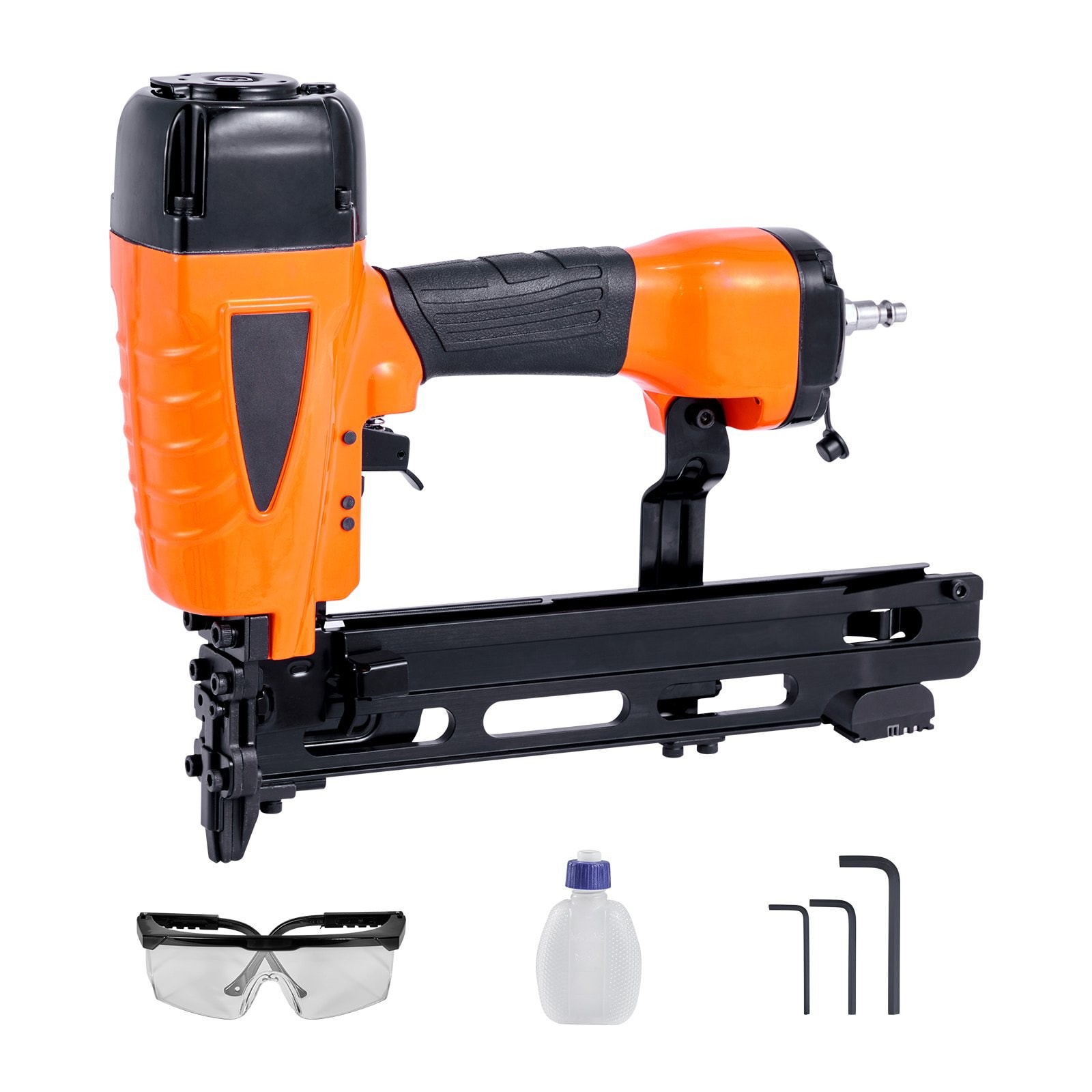 SUGIFT Pneumatic Staple Gun 16-Gauge 7/16 in Crown 1-2 in Staples 70-120 PSI 100 ct Magazine #LW108SUGSS549