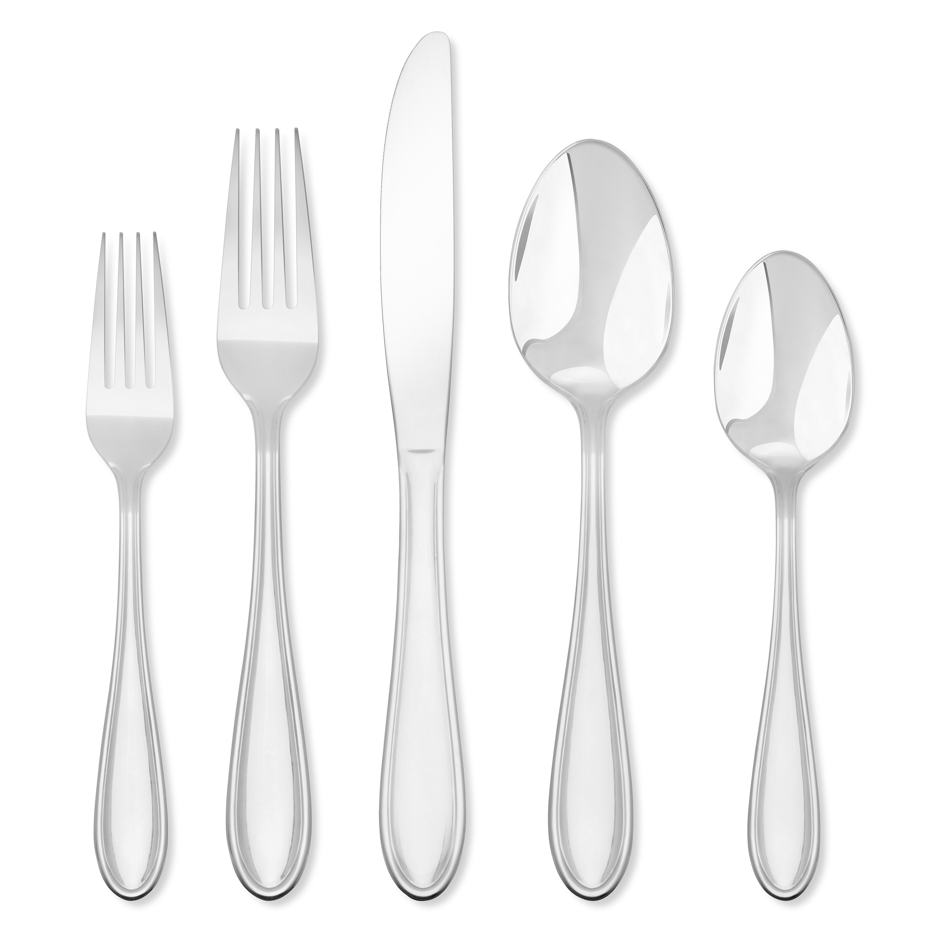 Hampton Forge 267A046HFN Lincoln 46 -Pieces Polished Modern Flatware