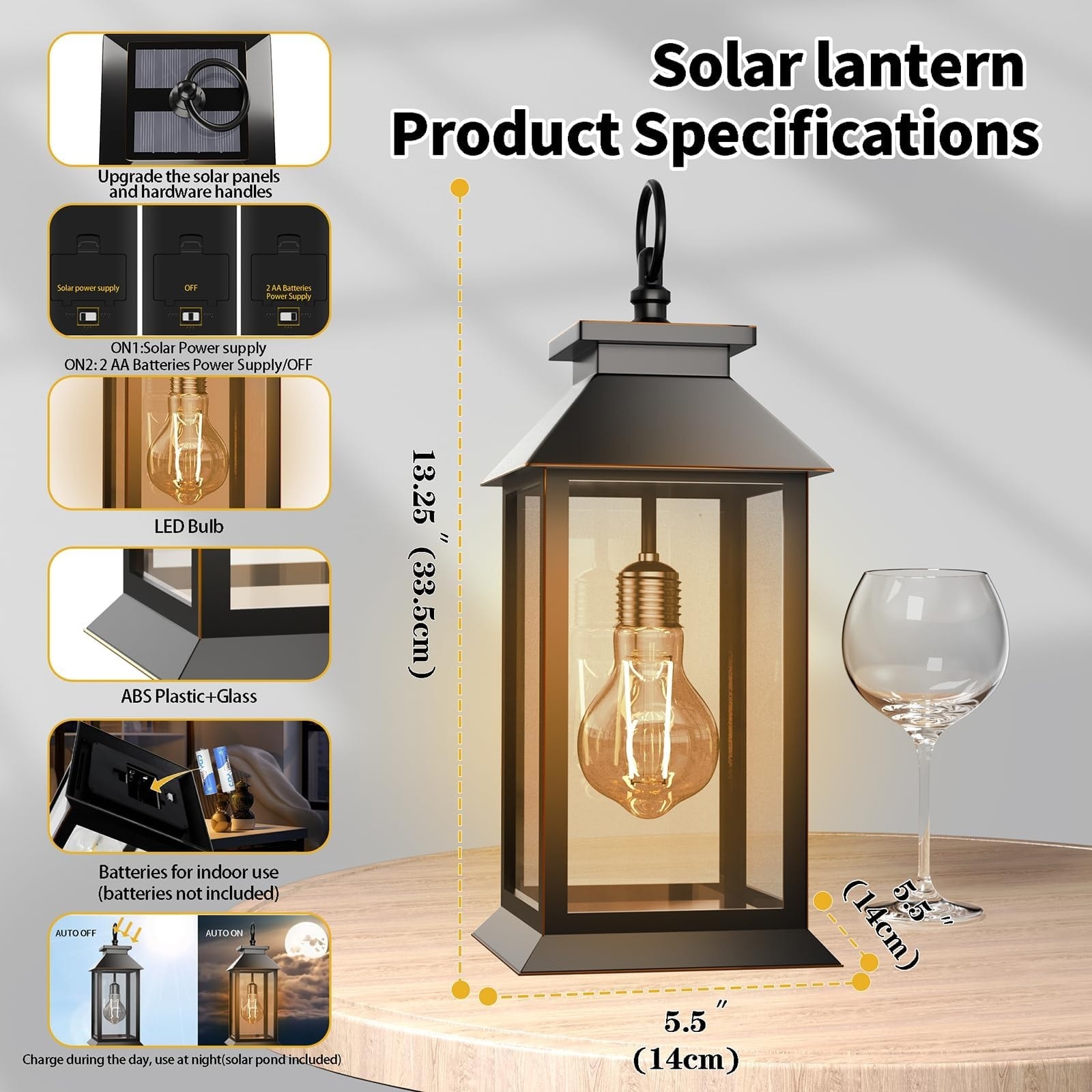 Justincity LJT0423L47 Outdoor-Decorative-Lanterns - View #7