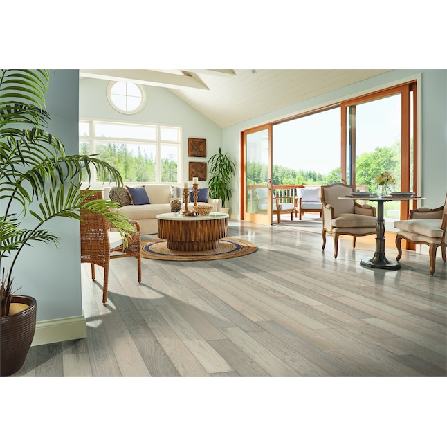 Bruce Hydropel 5-in Parchment Oak Wirebrushed Engineered Hardwood Flooring (22.6-sq ft) Bruce Hydropel 5-in Parchment Oak Wirebrushed Engineered Hardwood Flooring (22.6-sq ft)