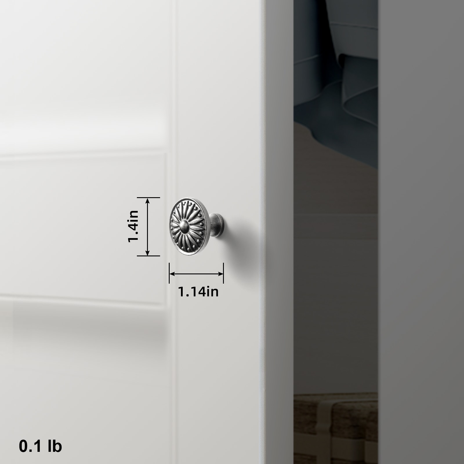 Miaokesen 9017GY-KNOB Cabinet-Knobs - View #2