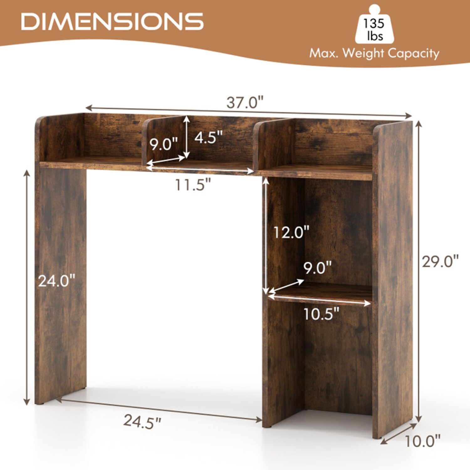 Mondawe MO-CB10471CF bookcases - View #9