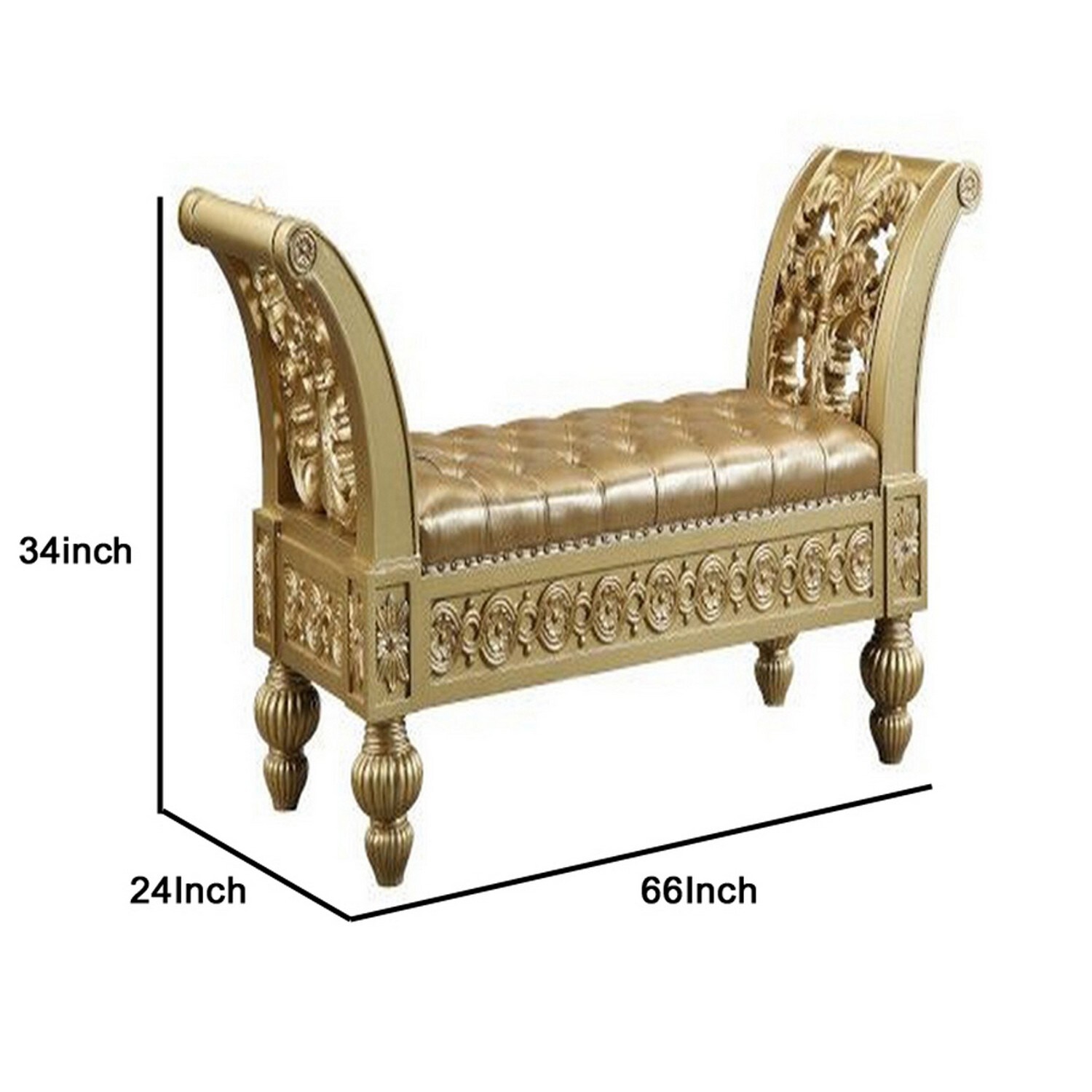 Benzara BM251163 bench - View #5