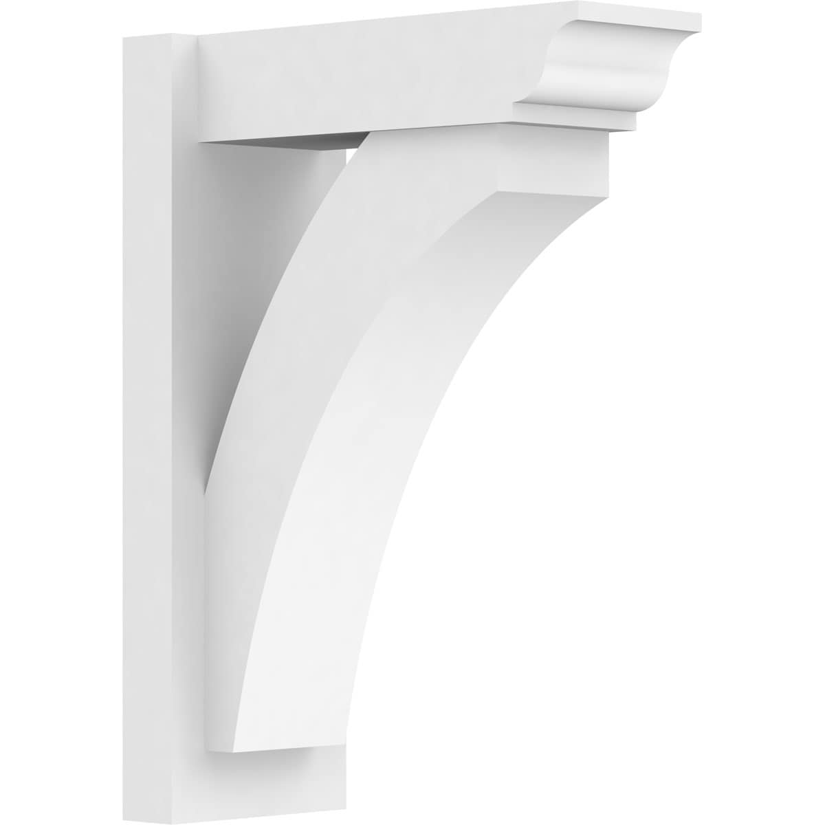 Ekena Millwork OUTP07X16X22THR01 7-in W X 16-in D X 22-in H Thorton Architectural Grade PVC Outlooker with Traditional Ends