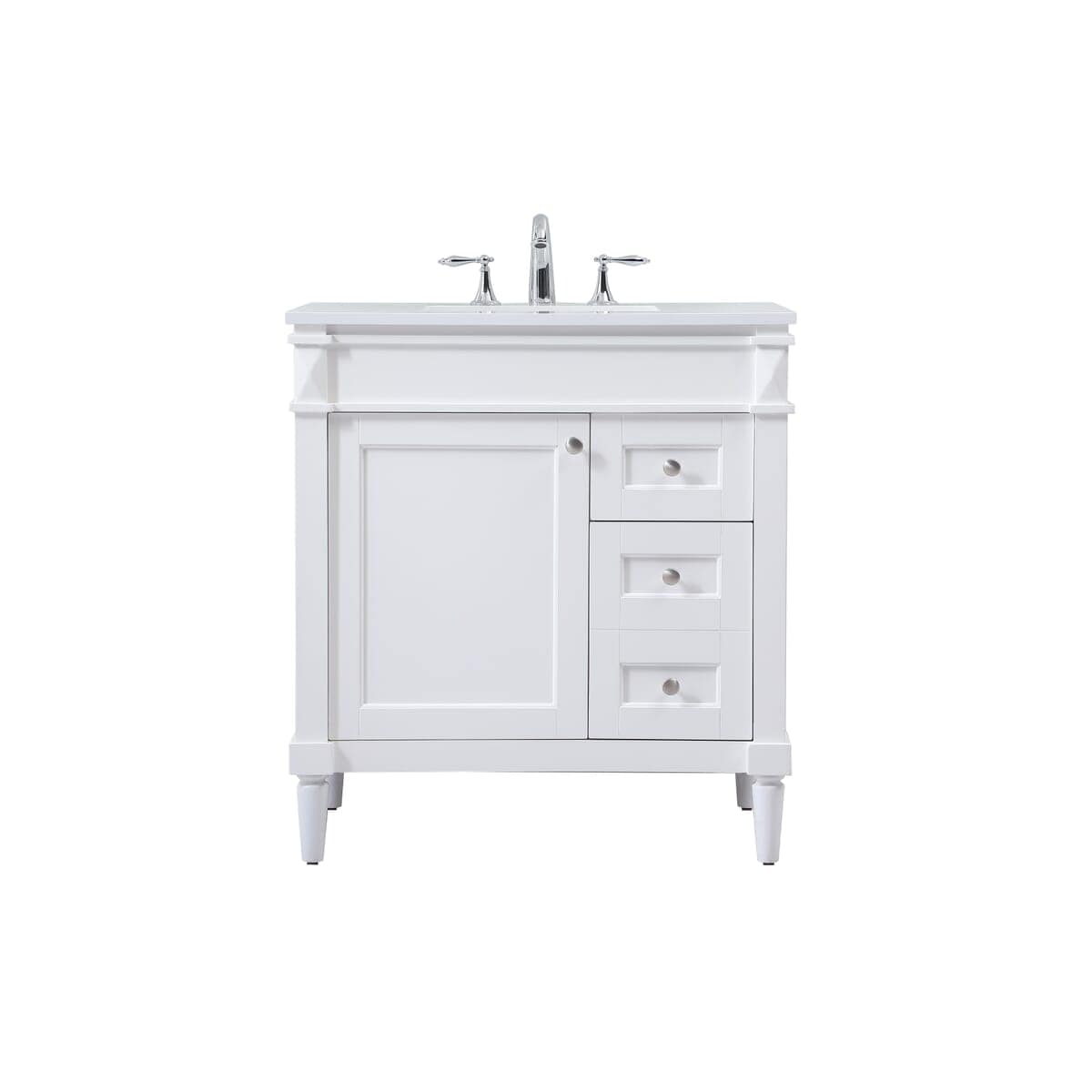 Simply Living Home Beckham 32 inch Single Bathroom Vanity in White