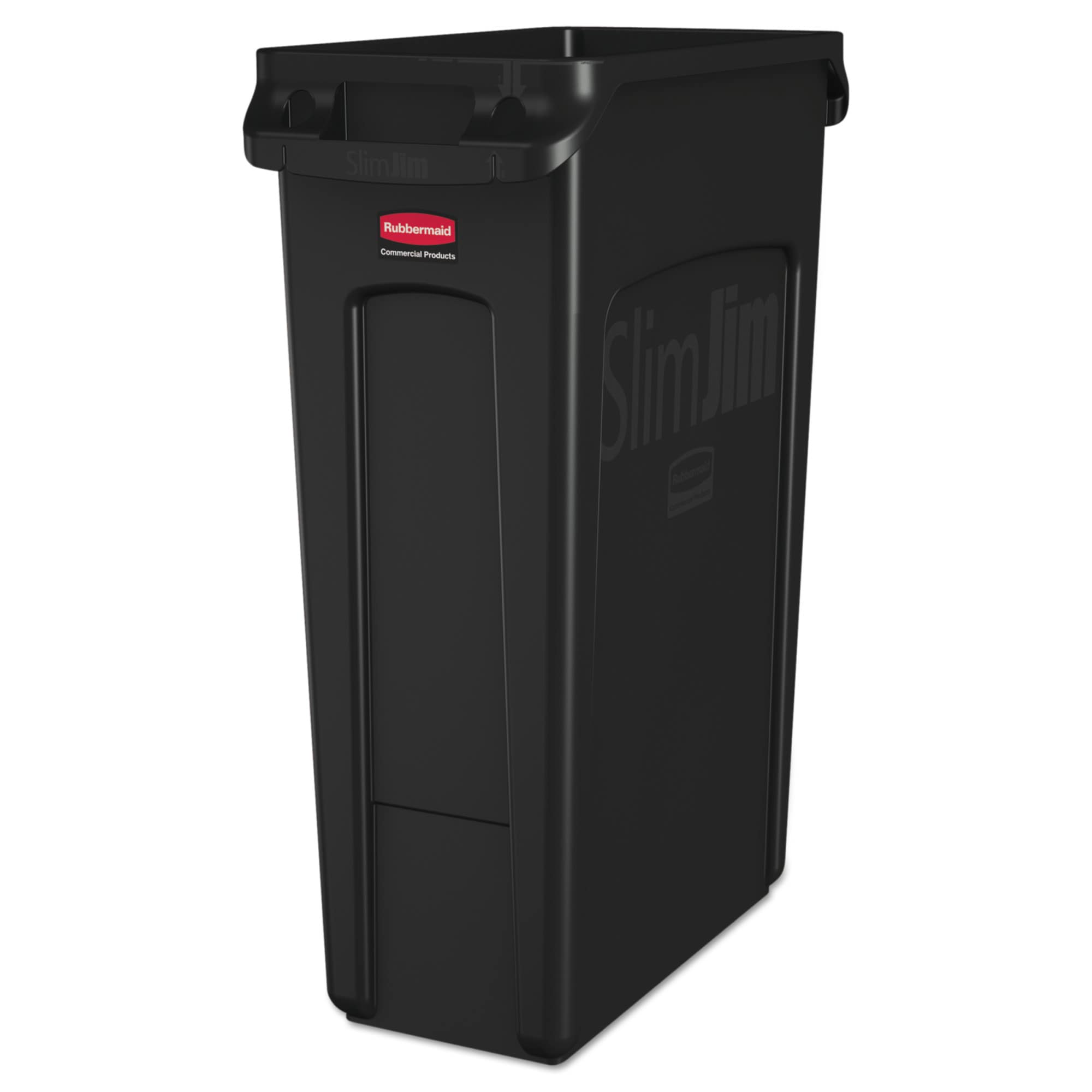 23 Gallon Skinny Plastic Home & Office Trash Can or Recycling Bin (4 Colors)