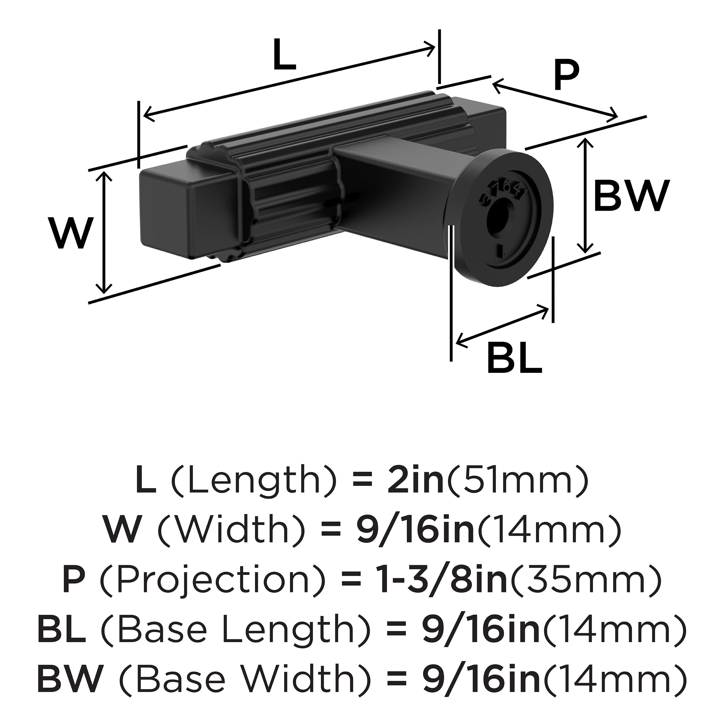 Amerock BP37641MB Cabinet-Knobs - View #4